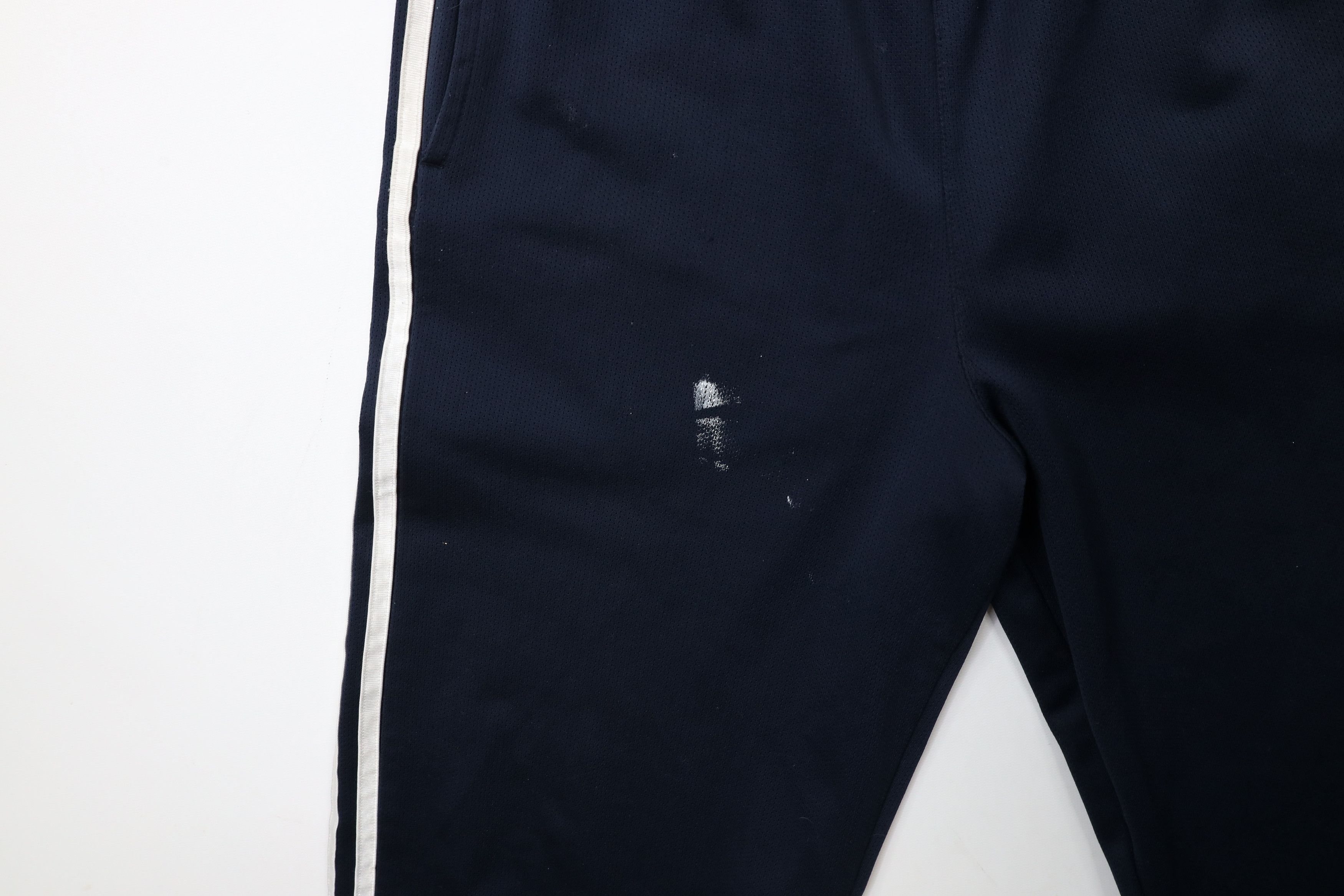 Adidas × Vintage Vintage Y2K Adidas Spell Out Striped Wide Leg Pants Blue Size 28" / US 6 / IT 42 - 5 Thumbnail