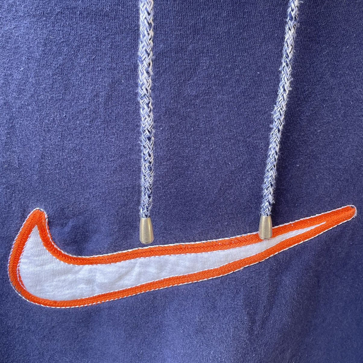 Nike × Vintage 🔥Vintage 90s Nike Embroidered Swoosh Logo Sweat Hoodie Size US M / EU 48-50 / 2 - 6 Thumbnail