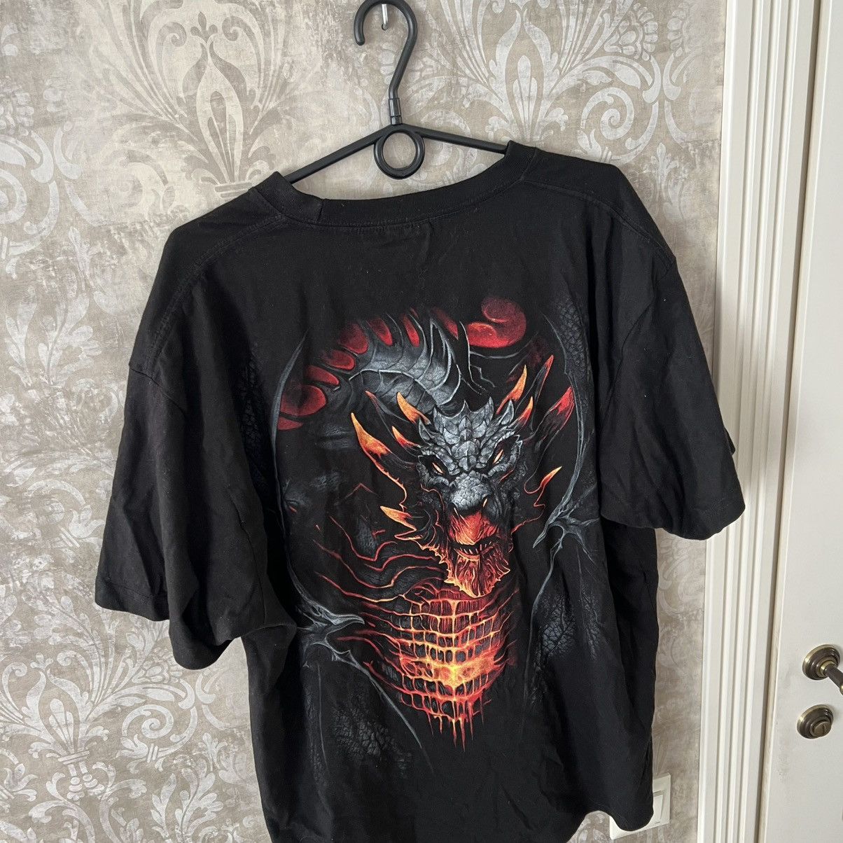 Japanese Brand × Vintage Vintage Dragon Spiral Tee T-Shirt Size US XXL / EU 58 / 5 - 8 Thumbnail