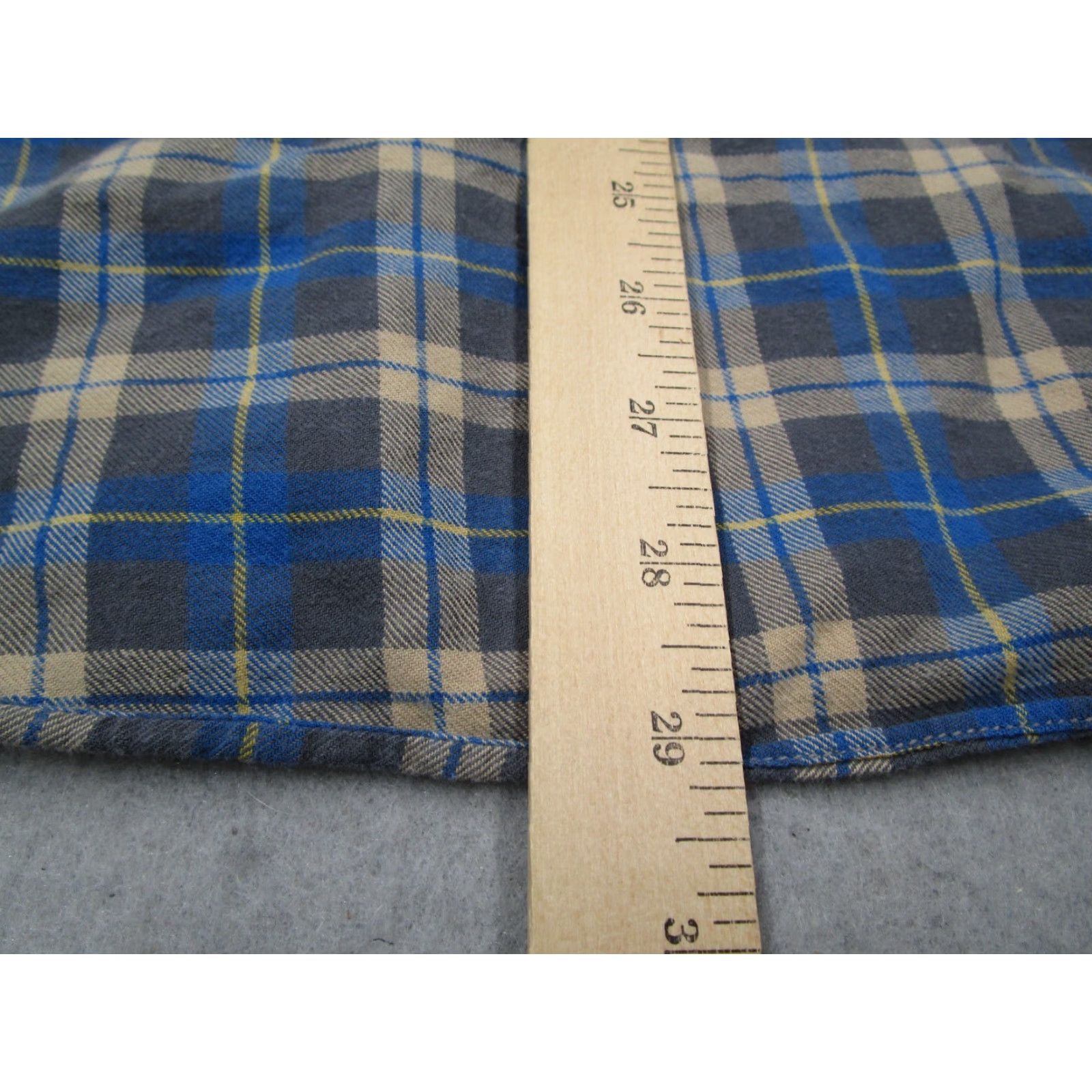 Vintage CARROLL & CO. Beverly Hills Button-Up Shirt Mens Large Blue Gray Check Cotton Classic Size US L / EU 52-54 / 3 - 7 Thumbnail