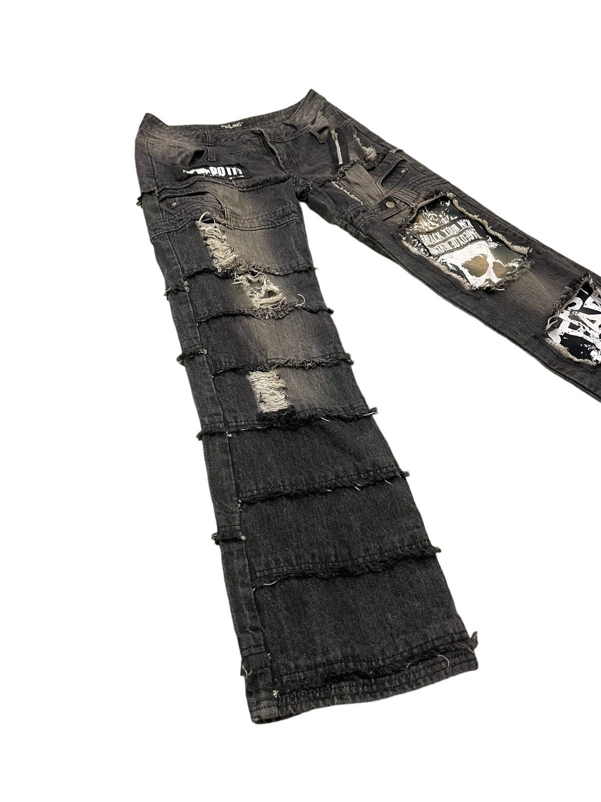 Japanese Brand Hagi Jeans Sex Pot Revenge Anarchy Distress Denim 8🟦4 Size US 30 / EU 46 - 2 Thumbnail