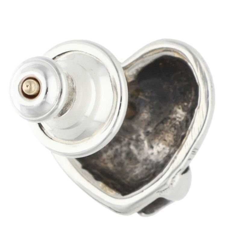 Chrome Hearts Chrome Hearts Silver Heart Stud Earring Size ONE SIZE - 2 Thumbnail