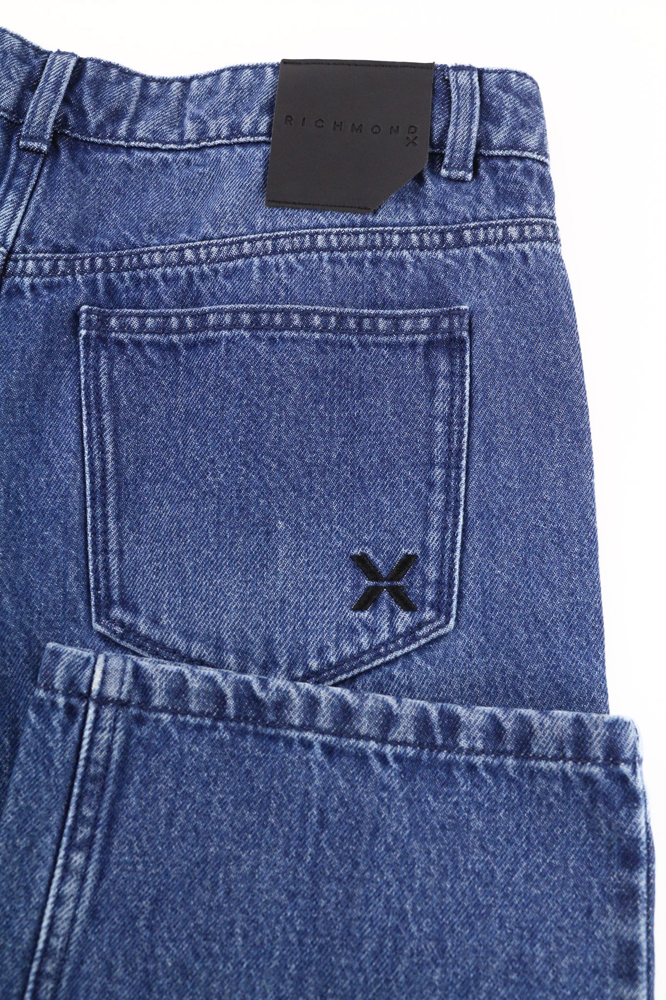 John Richmond W26 Cargo Mid Blue Washed Zipper Denim Jeans 80000 Size 26" / US 2 / IT 38 - 8 Thumbnail