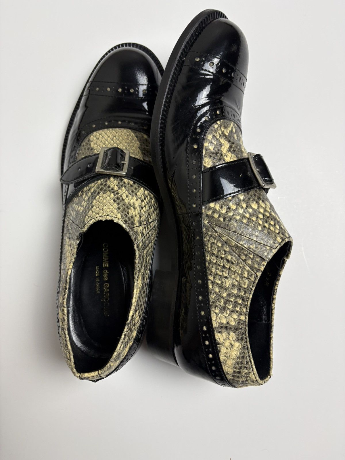 Comme des Garcons Comme des Garçons FW09 patent leather python shoes Size US 8.5 / IT 38.5 - 11 Thumbnail