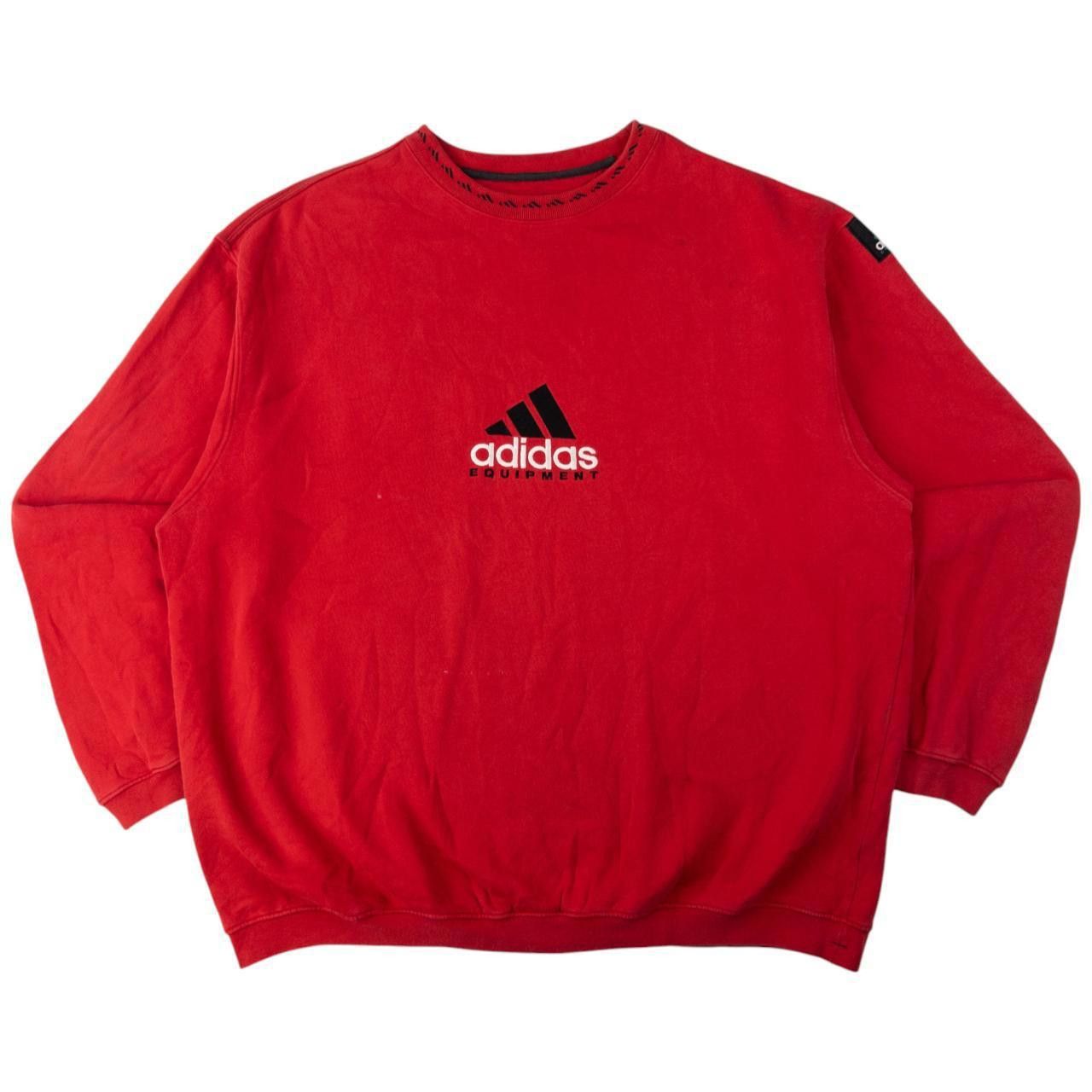 Adidas Vintage Adidas Equiptment Embroidered Sweatshirt Size XL Size US XL / EU 56 / 4 - 1 Thumbnail