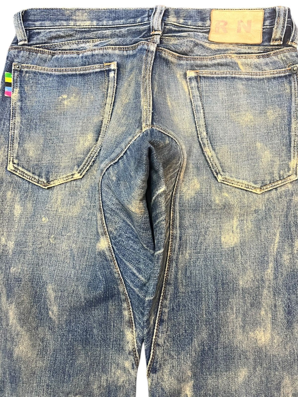 Paul Smith Vintage R.Newbold Selvedge Mudwash Distressed Denim Size US 31 - 8 Thumbnail