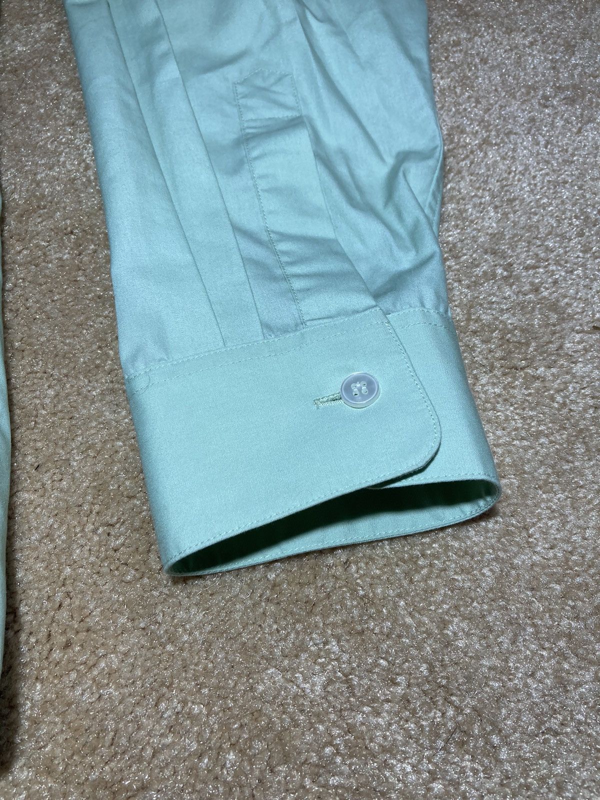 Martine Rose SS18 Martine Rose Easter Mint Shirt Embroidered Logo 2018 Size US L / EU 52-54 / 3 - 5 Thumbnail