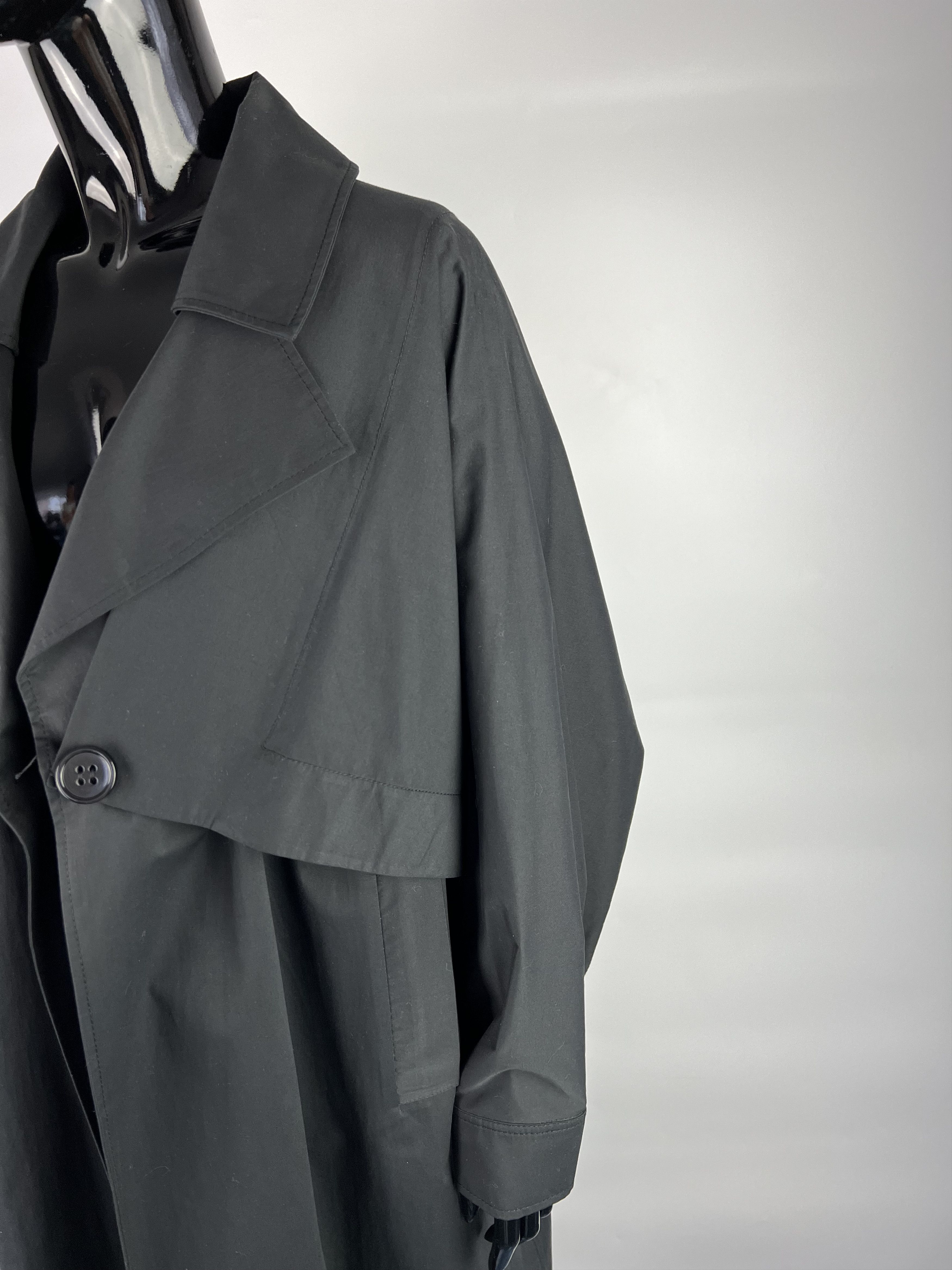 Designer D'Tes Black Cotton Coat Size 1 Size S / US 4 / IT 40 - 8 Thumbnail