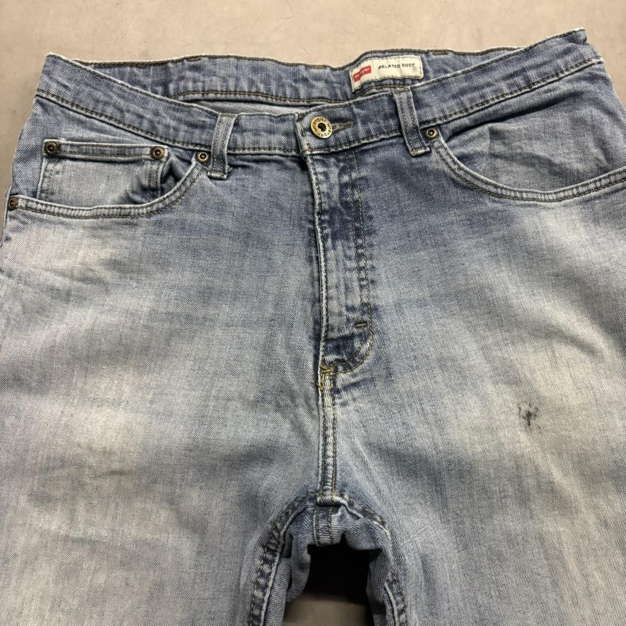 Vintage Crazy Vintage Y2K/2000s Baggy Skater Streetwear Light Blue Wash Denim Jeans! Size US 34 / EU 50 - 4 Thumbnail