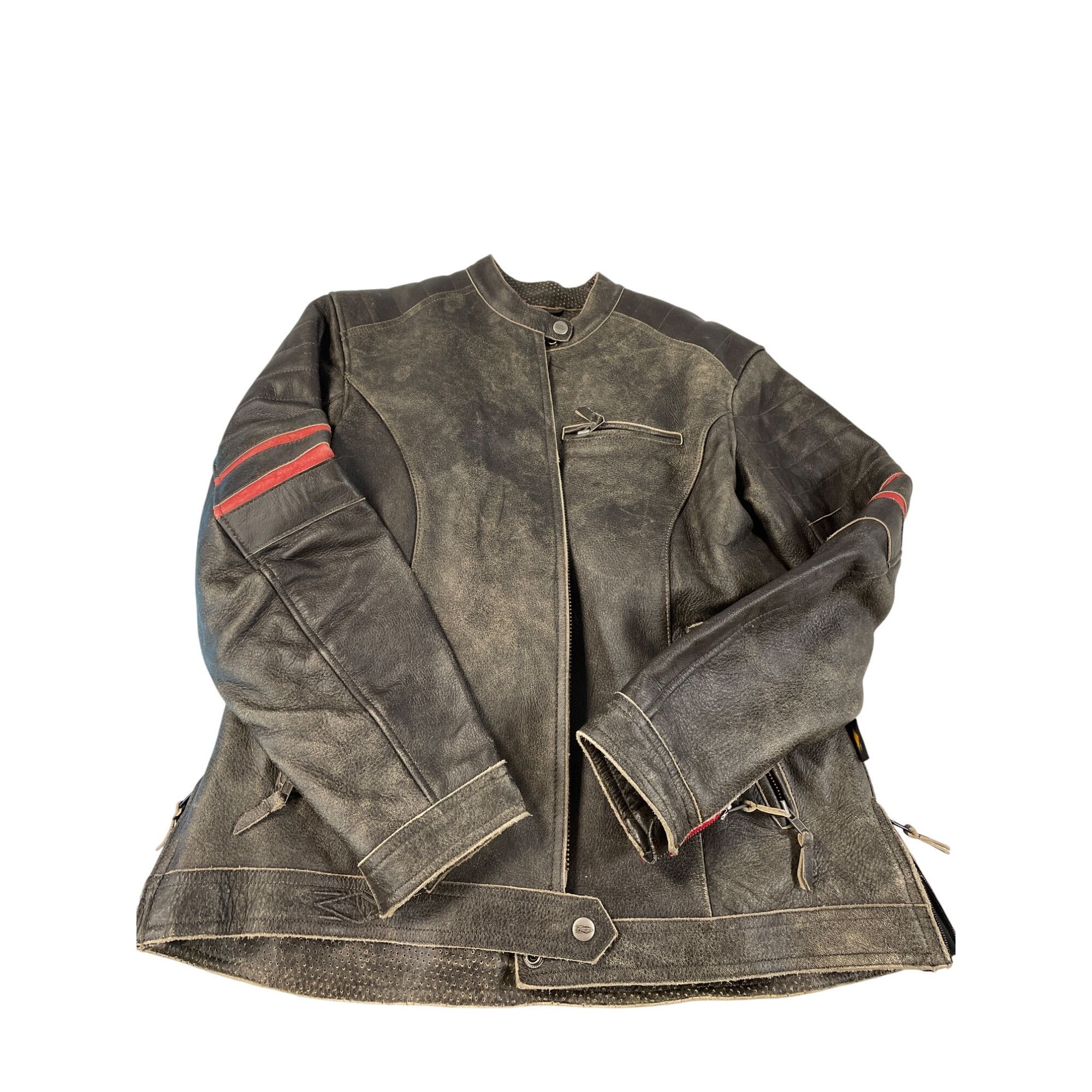 Other Power Trip Womens Brown Leather Motorcycle casual Jacket SKU Size L / US 10 / IT 46 - 17 Thumbnail