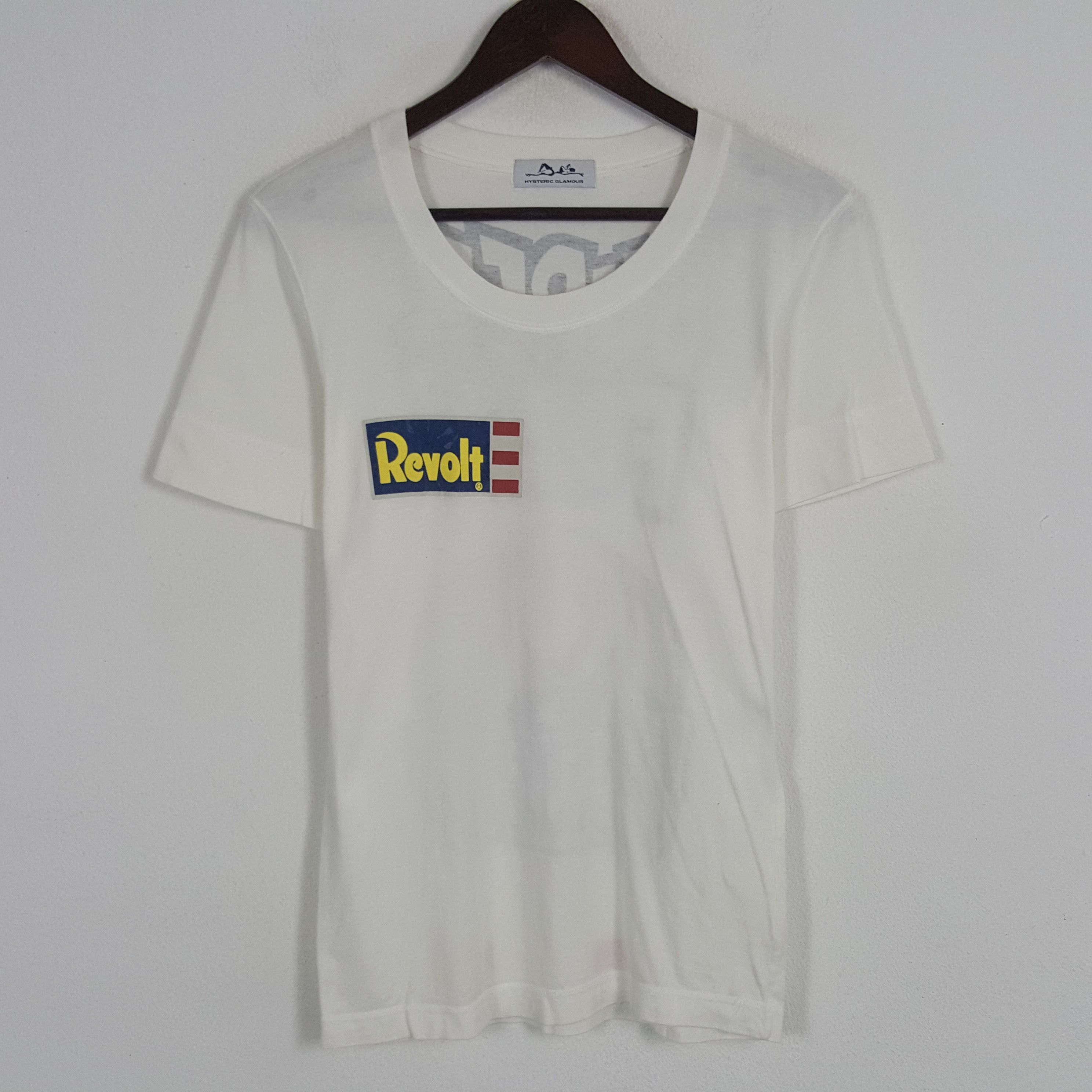 Hysteric Glamour × Japanese Brand × Vintage Vintage Hysteric Glamour Revolt Custom Art Logo Tshirt Size US XS / EU 42 / 0 - 3 Thumbnail