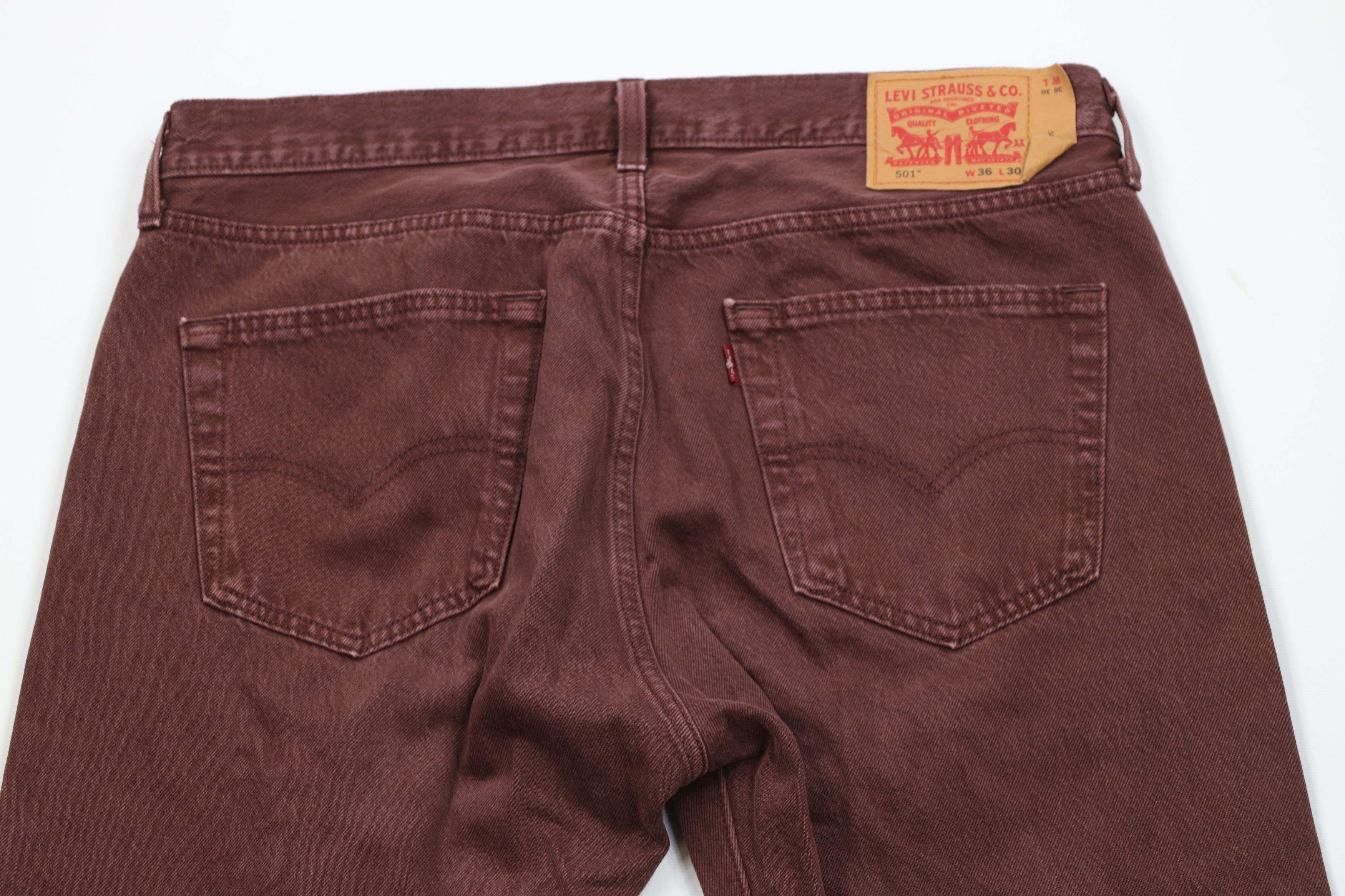 Levi's Vintage Y2K Levis 501xx Original Fit Button Fly Jeans Red Size US 36 / EU 52 - 11 Thumbnail