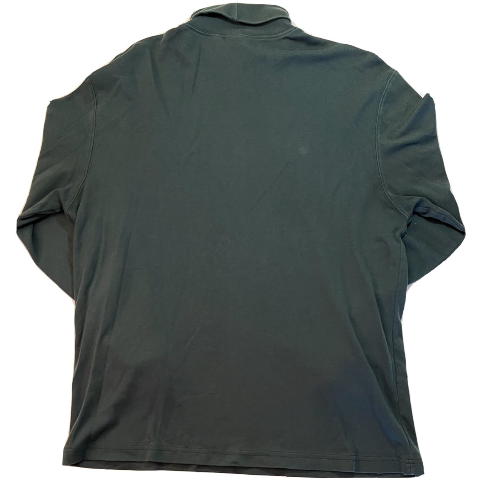 Vintage VINTAGE L.L. Bean Turtleneck Shirt Mens XL Cotton Green 1990s Base Layer Hiking Ski Long Sleeve Mens Size US XL / EU 56 / 4 - 3 Thumbnail