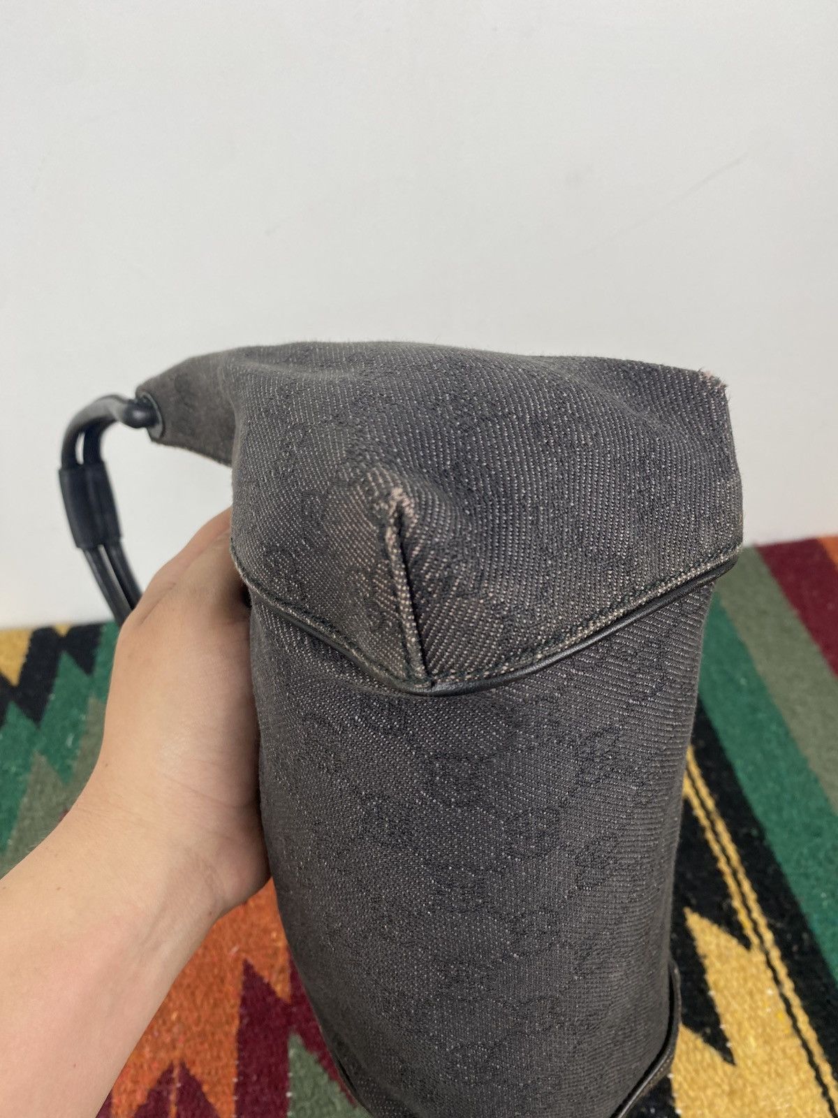 Gucci Vintage 90's Gucci GG Canvas 101333 Hobo Bag Size ONE SIZE - 9 Thumbnail