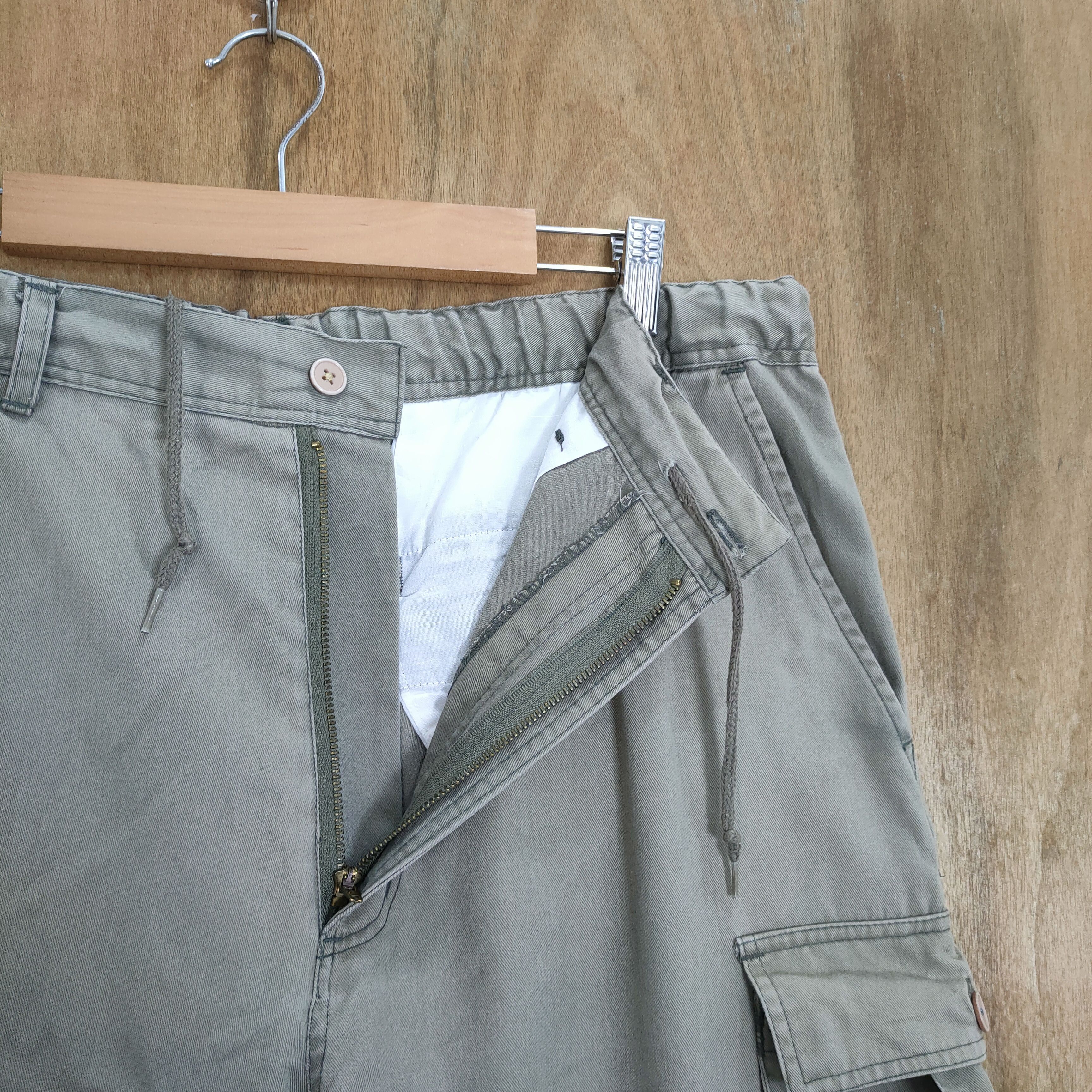 Black Label × Japanese Brand DESIGN LAB GREY DRAWSTRING WAIST CARGO PANTS Size US 36 / EU 52 - 2 Thumbnail