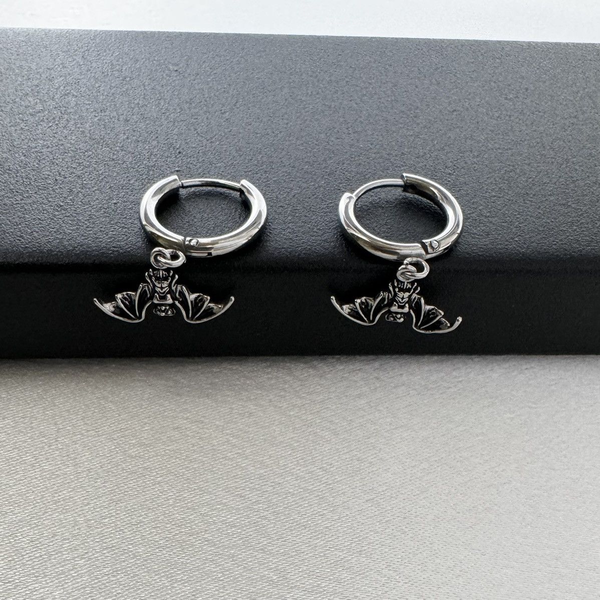 Other Bat Dangle Drop Earrings for Men Women,Hip Hop Unisex Style Size ONE SIZE - 4 Thumbnail
