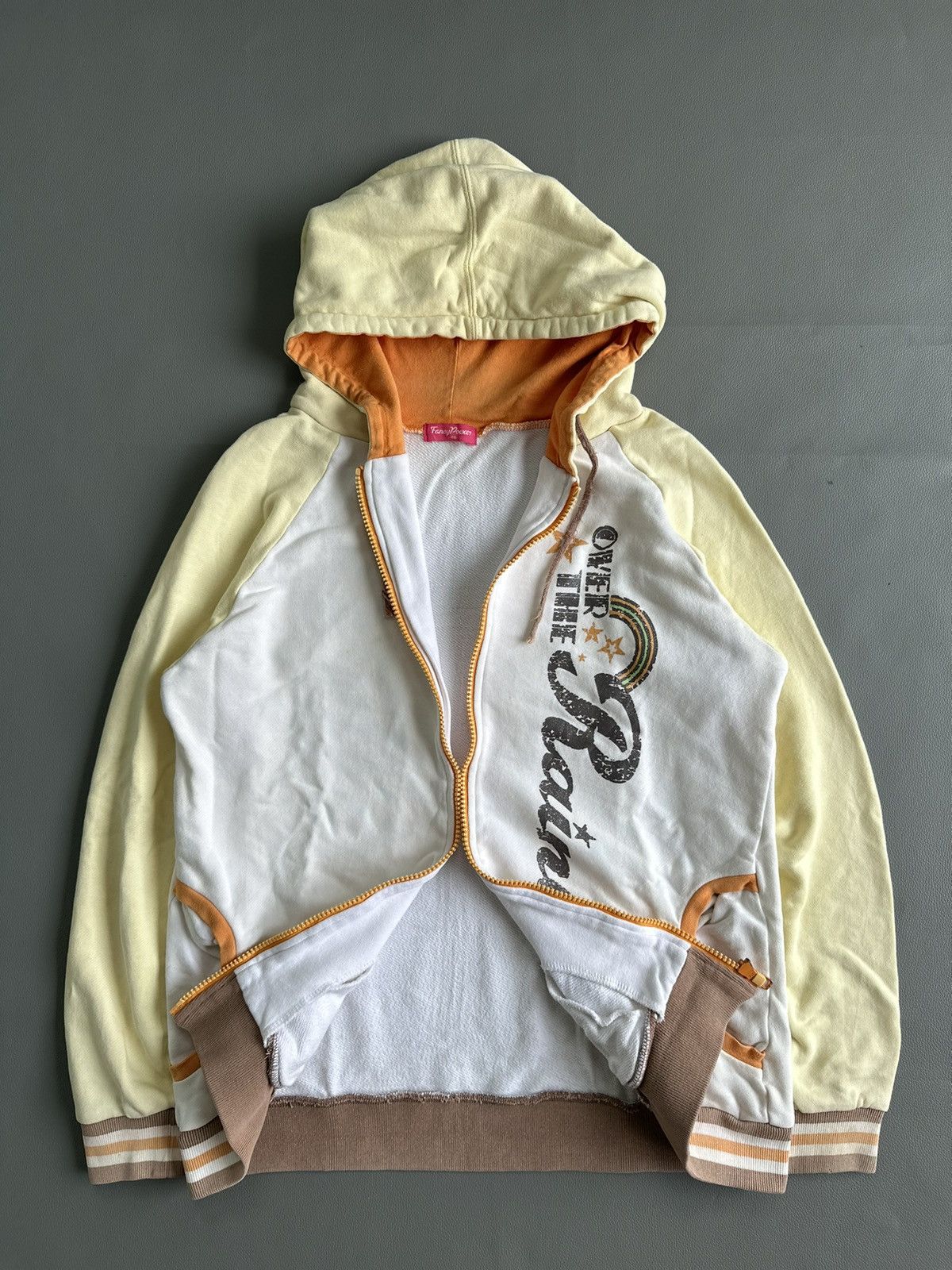 Japanese Brand OVER THE RAINBOW FANCY POEM ZIP UP HOODIE IFSIX LGB STYLE Size US M / EU 48-50 / 2 - 5 Thumbnail