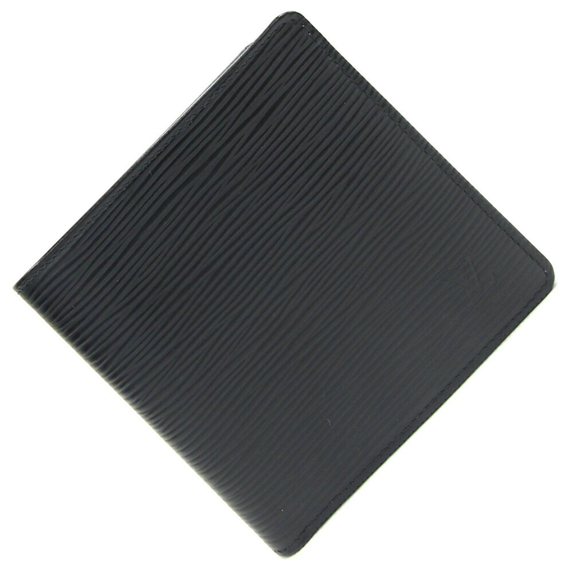 Louis Vuitton Louis Vuitton Bi-fold Wallet Epi Portefeuille Marco M63652 Noir Compact Black Men's LOUIS VUITTON Size ONE SIZE - 1 Thumbnail