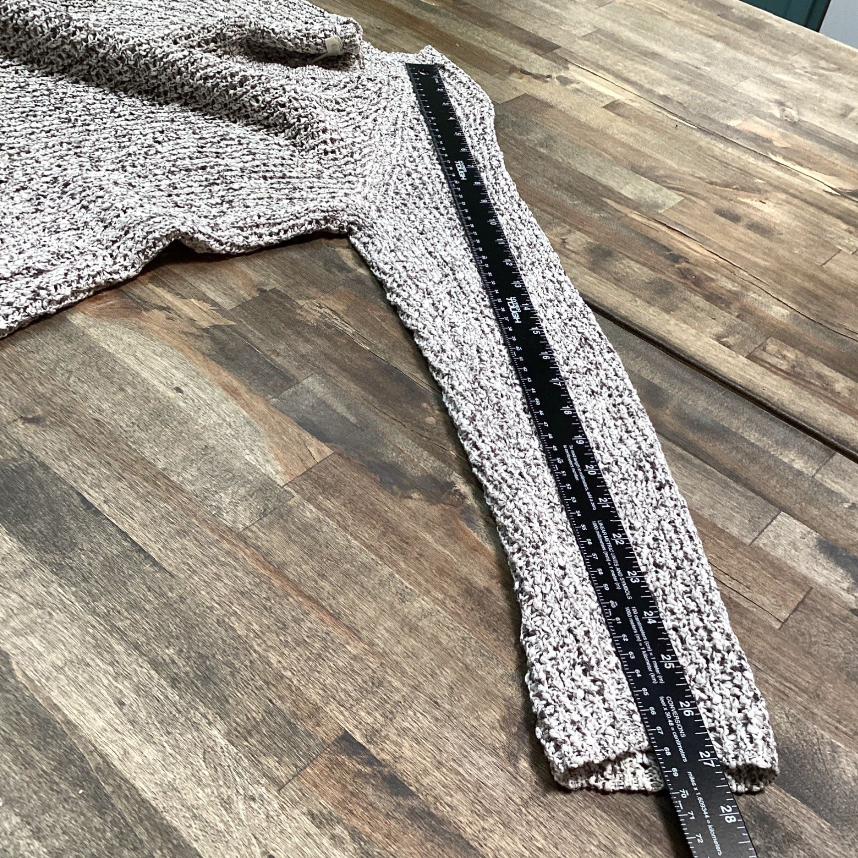 Eileen Fisher VINTAGE Eileen Fisher Sweater Women Petite L Gray 100% Cotton Loose Knit Long Sleeve Pullover with Pockets Size L / US 10 / IT 46 - 7 Thumbnail