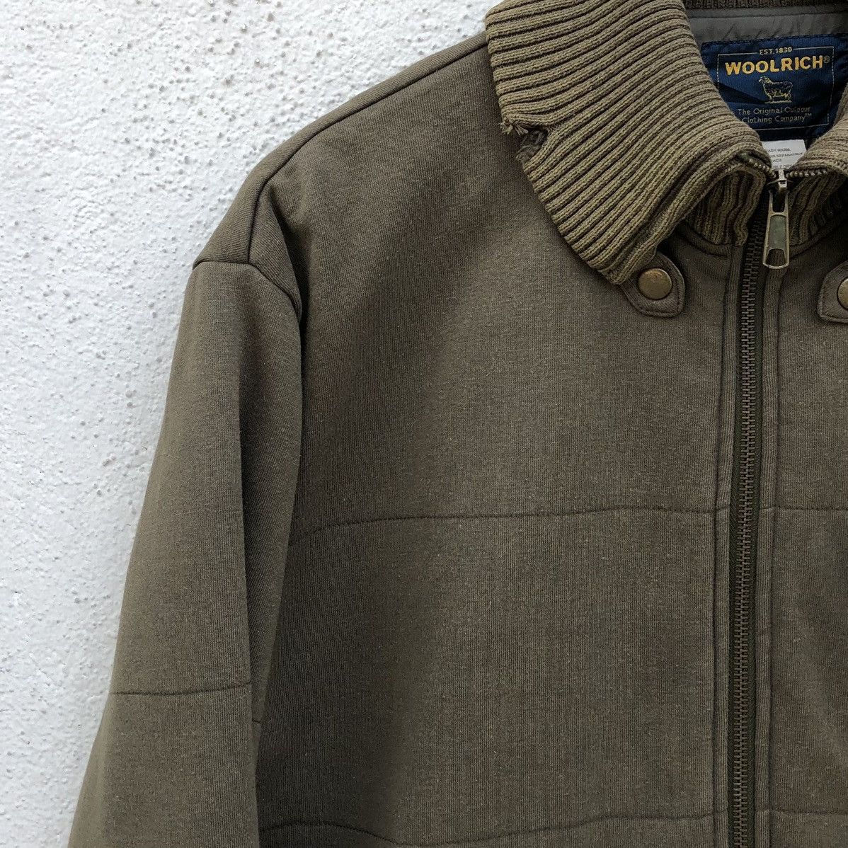Vintage Vintage Woolrich Distressed Warm Cotton Zipper Jacket Size US XL / EU 56 / 4 - 5 Thumbnail