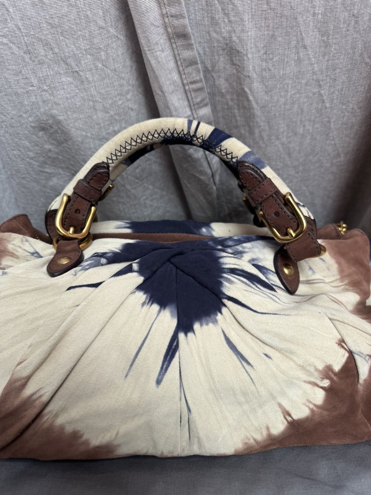 Miu Miu Vintage Miu Miu brown tie-dye bag Size ONE SIZE - 4 Thumbnail