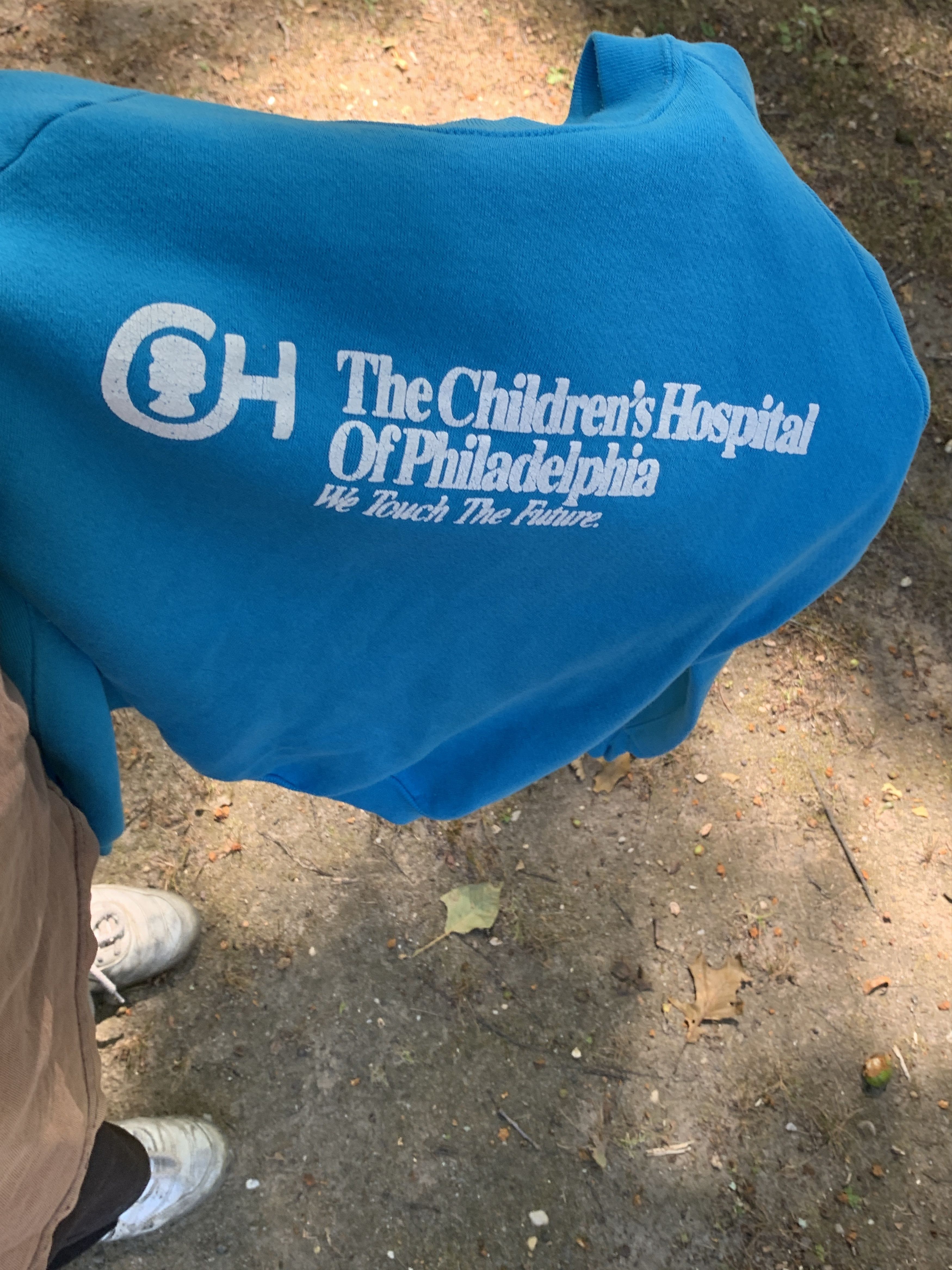 Jerzees Teal crewneck Print Children’s hospital Pennsylvania Size US XL / EU 56 / 4 - 2 Thumbnail