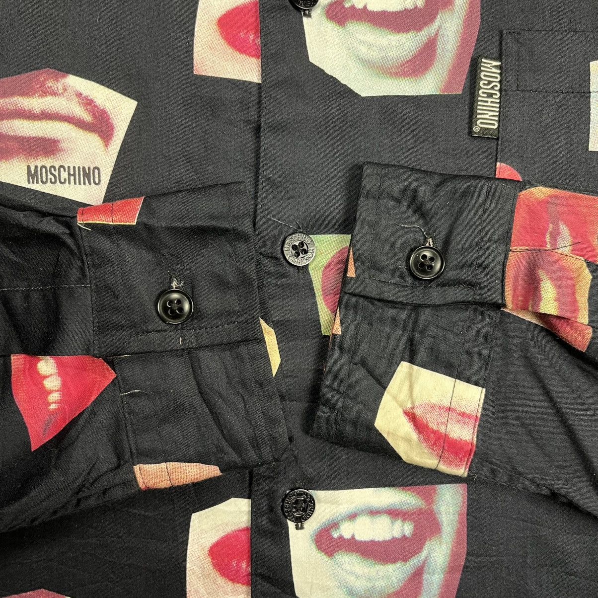 Moschino moschino printed lips long sleeve button up shirt Size US L / EU 52-54 / 3 - 10 Thumbnail