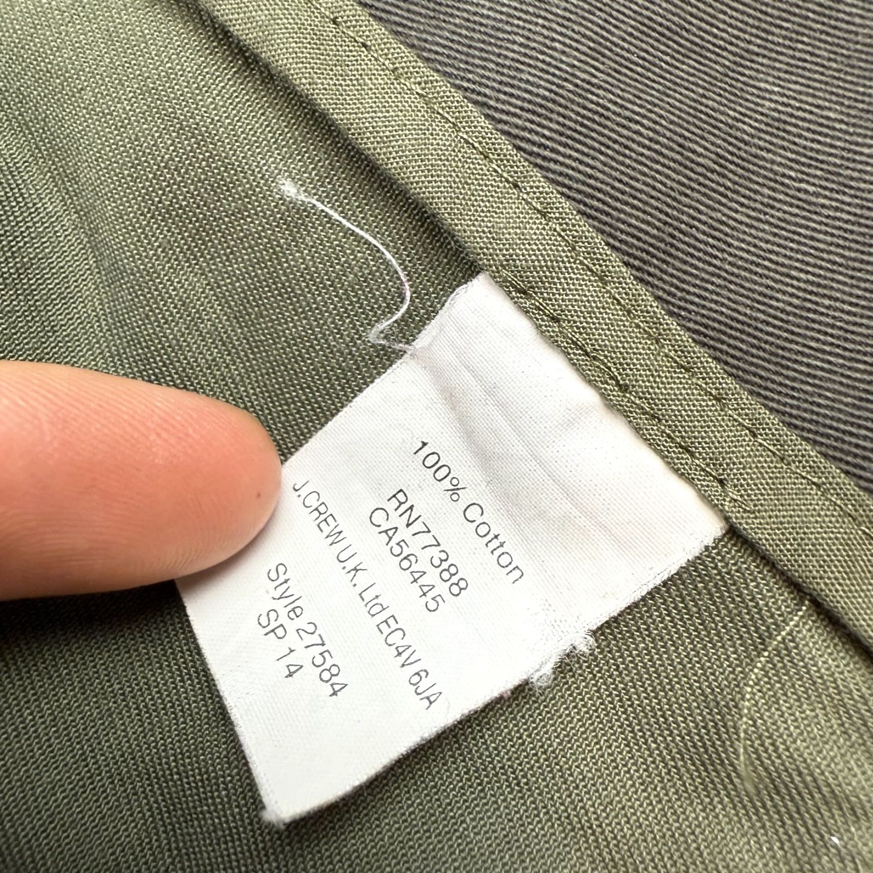 J.Crew J.CREW Field Jacket Mens Medium Bedford Military Jacket Green Pockets Relaxed Workwear Size M / US 6-8 / IT 42-44 - 7 Thumbnail