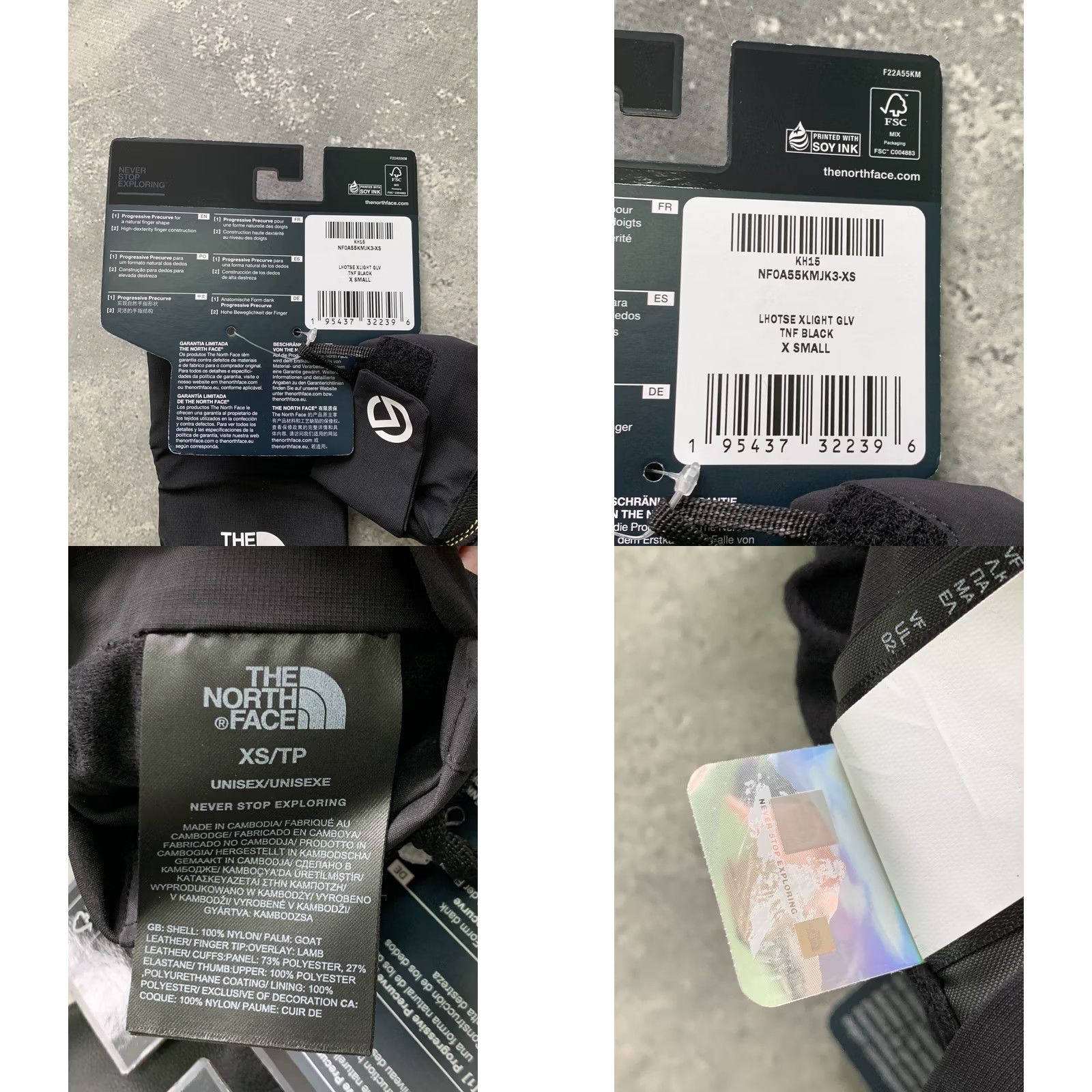 The North Face THE NORTH FACE SUMMIT SERIES LHOTSE XLIGHT SKI GLOVES SNOW UNISEX BLACK XS Size ONE SIZE - 8 Thumbnail