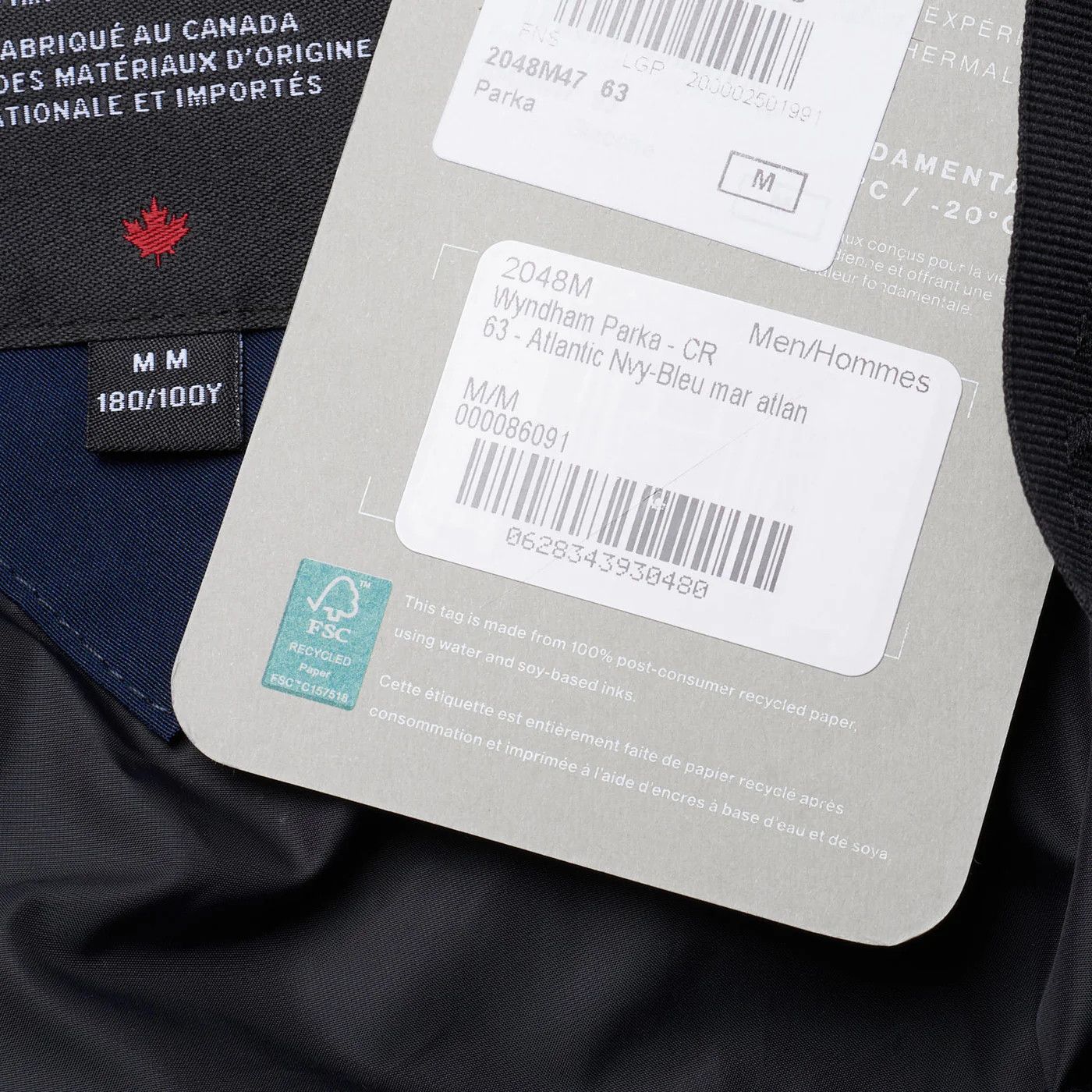 Canada Goose CANADA GOOSE Wyndham Parka 2048M 47 Blue Down Jacket Size US M / EU 48-50 / 2 - 14 Thumbnail