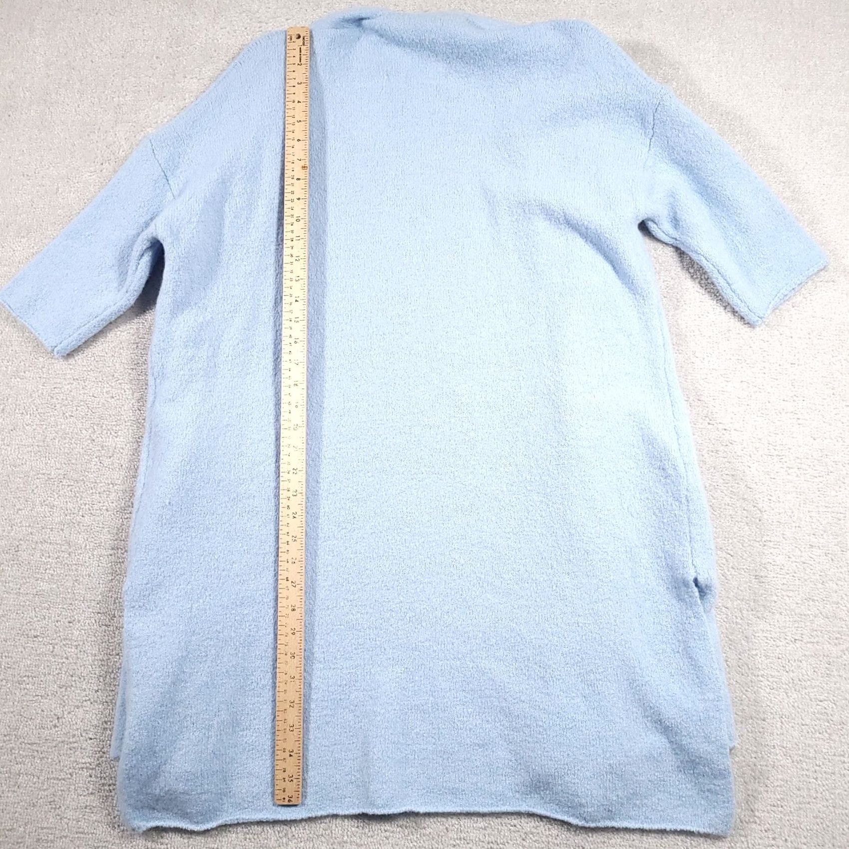 Soft Surroundings Soft Surroundings Knit Lightweight Long Duster Cardigan Sweater Women's S/M Blue Size M / US 6-8 / IT 42-44 - 7 Thumbnail