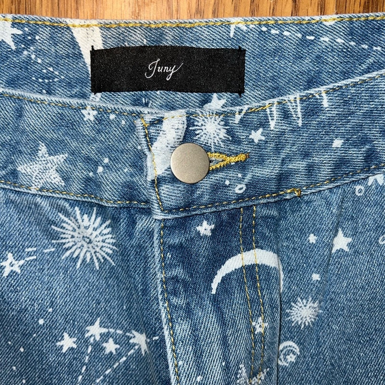 Other Super Cool Juny Celestial Whimsigoth Flare Jeans! Size 28" / US 6 / IT 42 - 7 Thumbnail