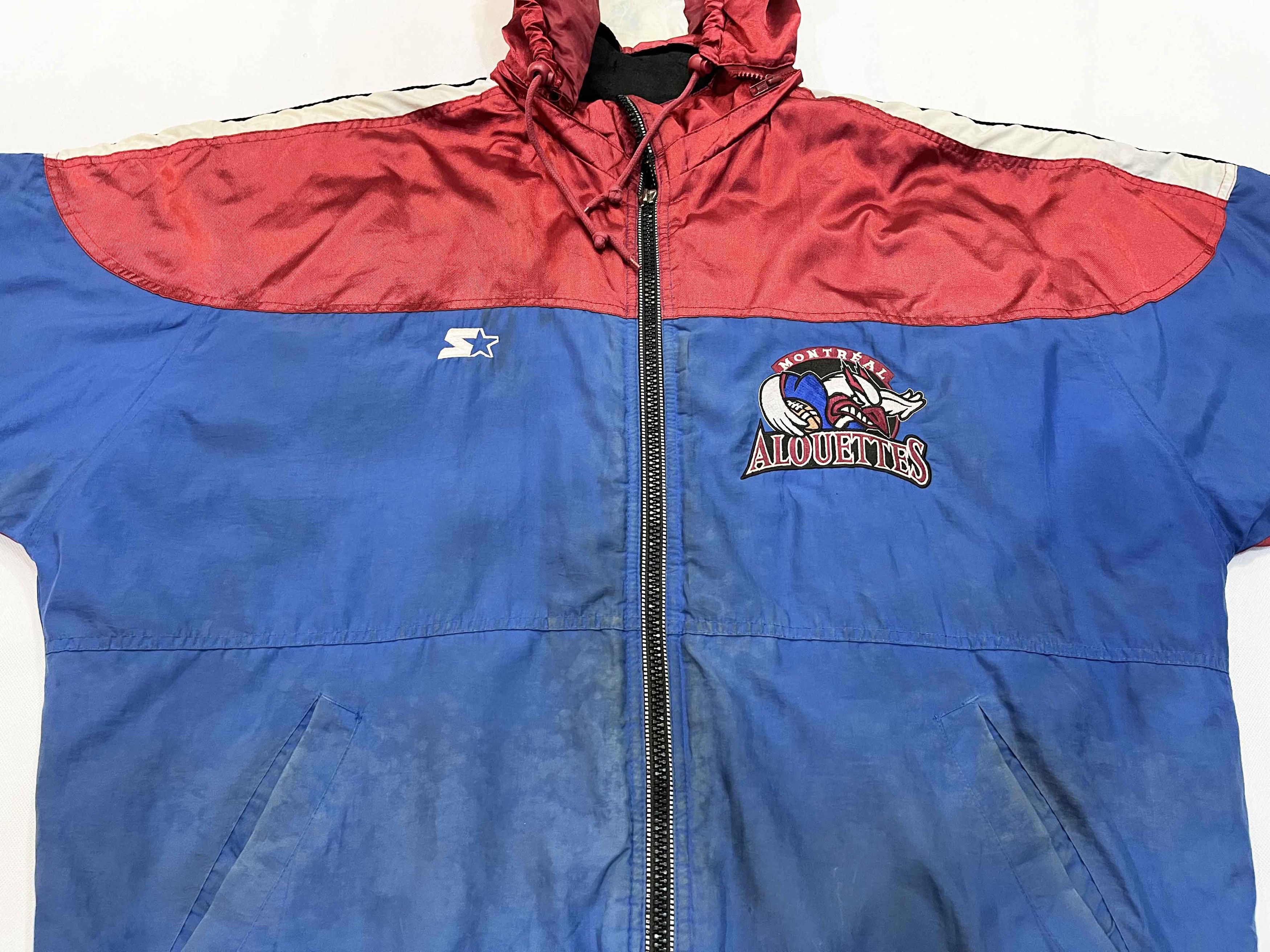Starter × Vintage Vintage Starter CFL Montreal Alouettes Full Zip Jacket Size US L / EU 52-54 / 3 - 3 Thumbnail