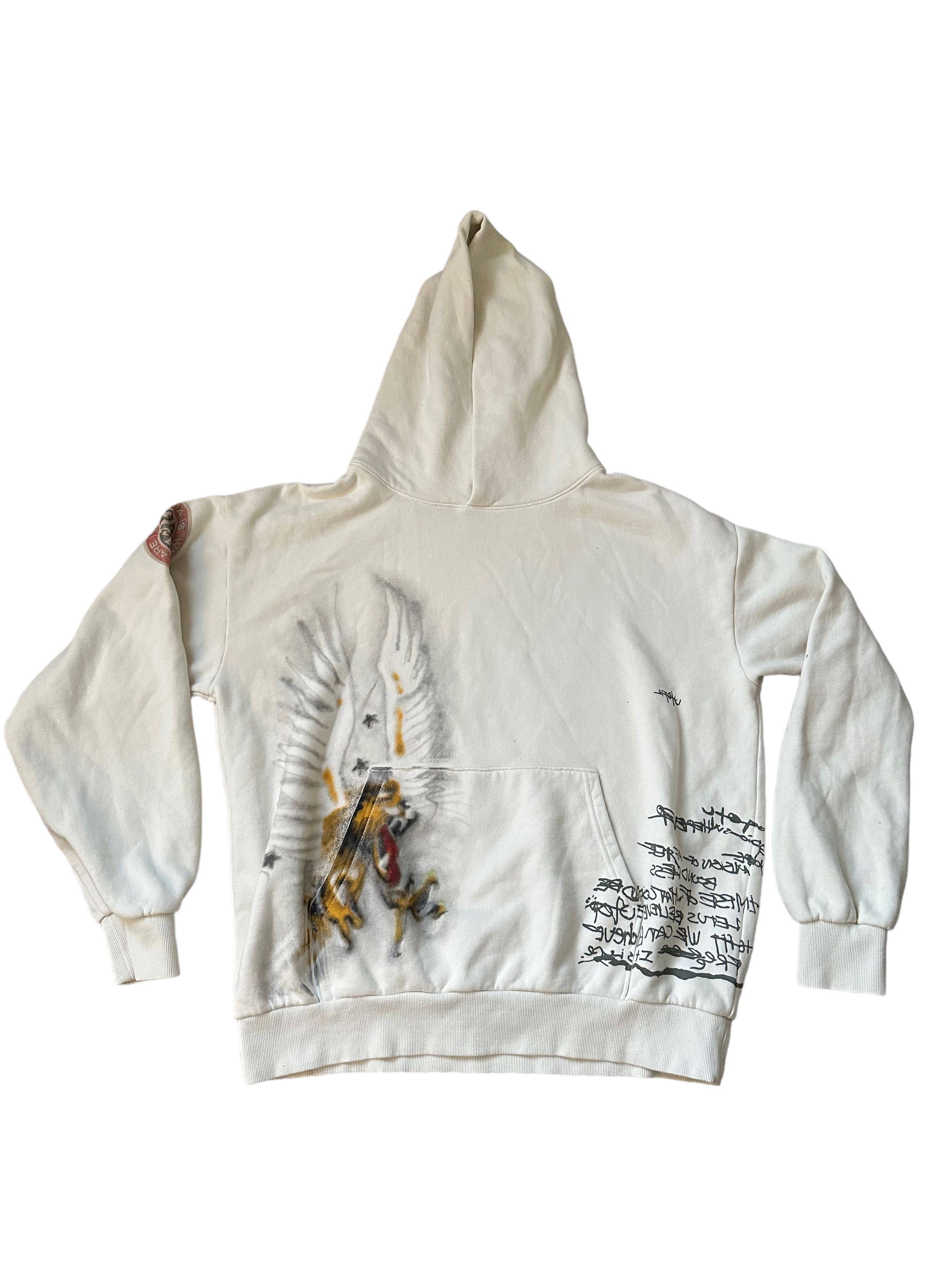 image of Travis Scott Utopia Cm Tour 23 Hoodie in White, Men's (Size XL)