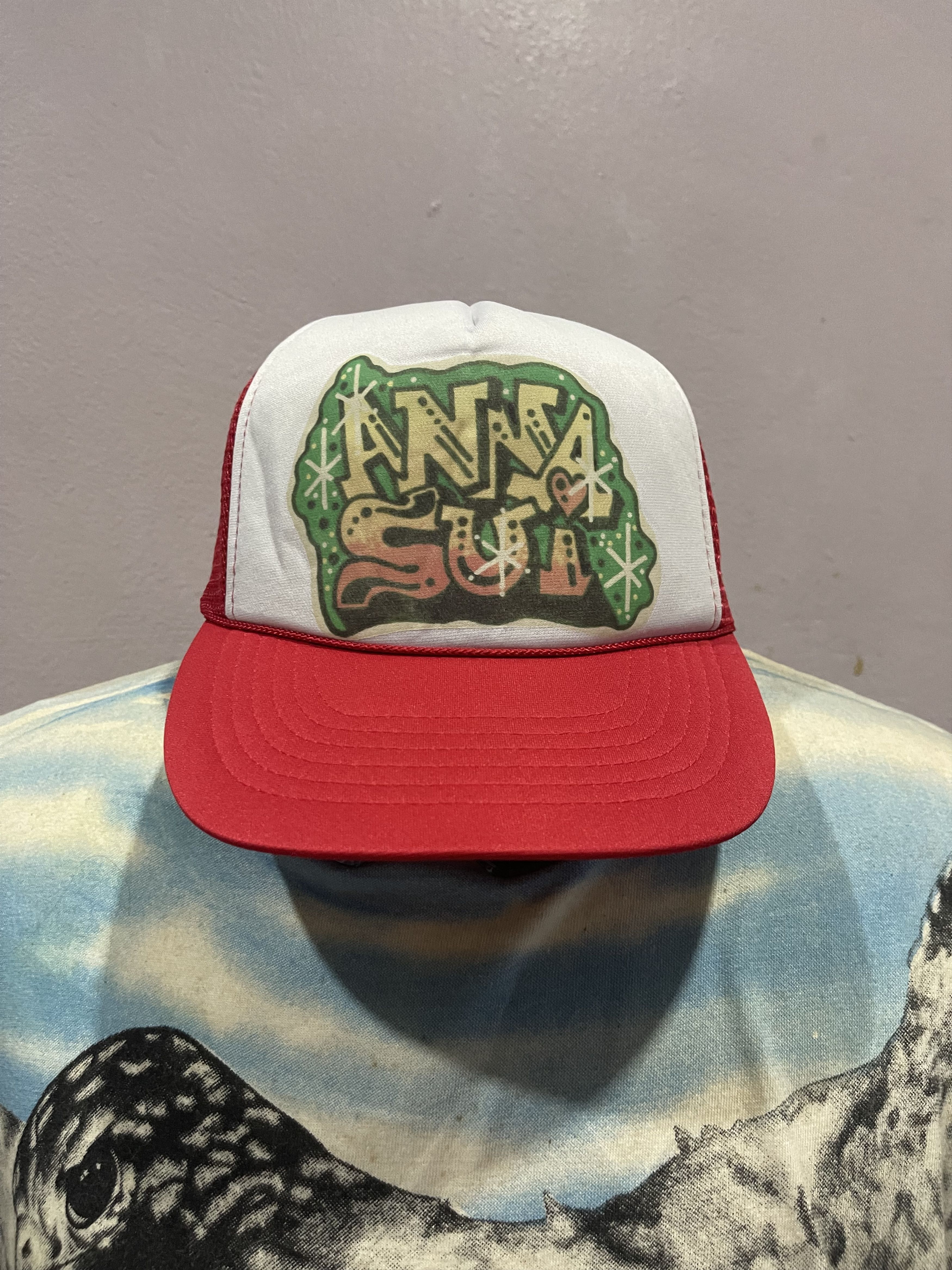 Japanese Brand Vintage Anna Sui USA Trucker Cap Hat Size ONE SIZE - 1 Thumbnail