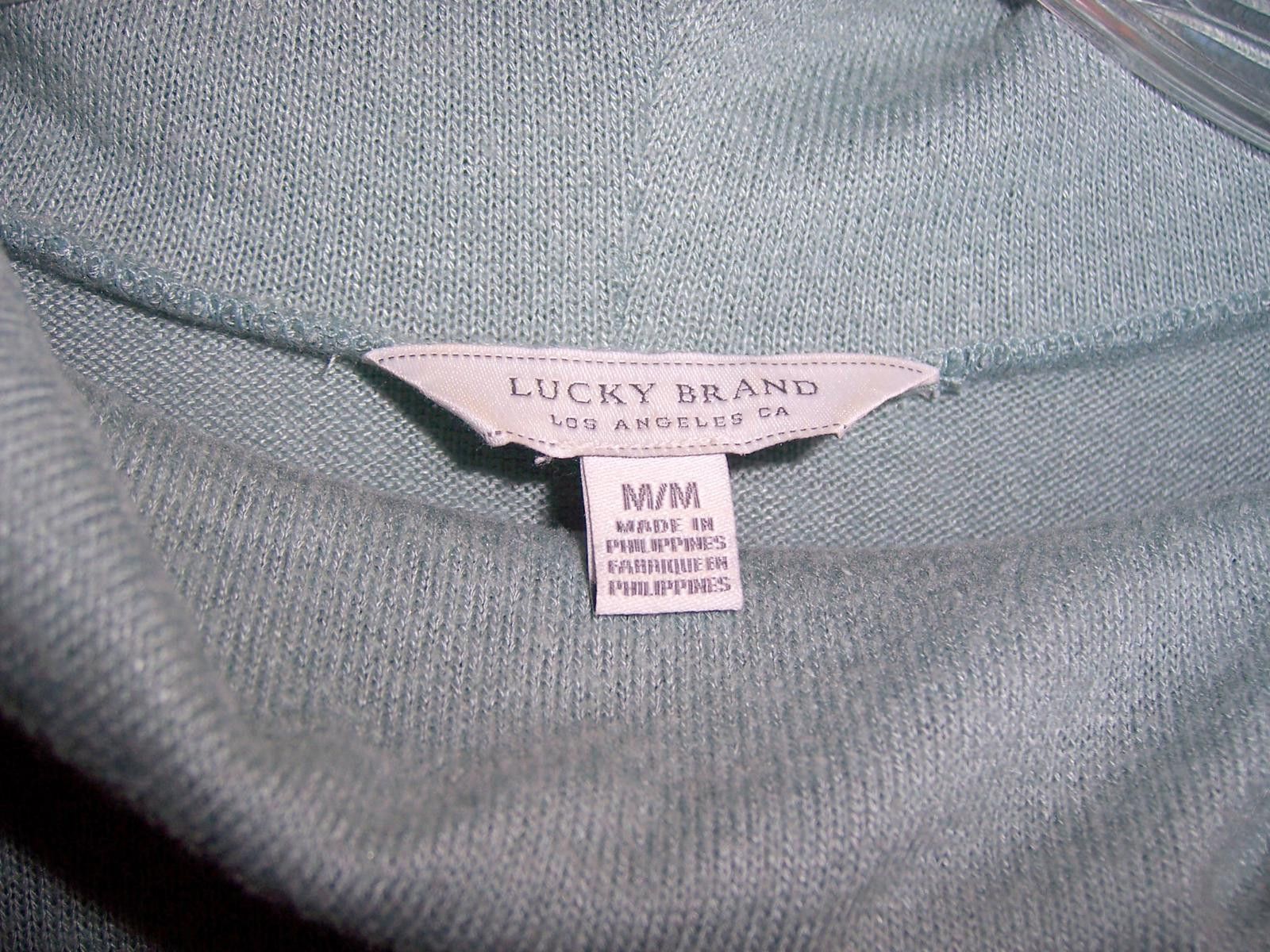 Lucky Brand Lucky Brand Mock Turtle Neck Hi Lo Knit Tunic -French Blue-M Size M / US 6-8 / IT 42-44 - 2 Thumbnail