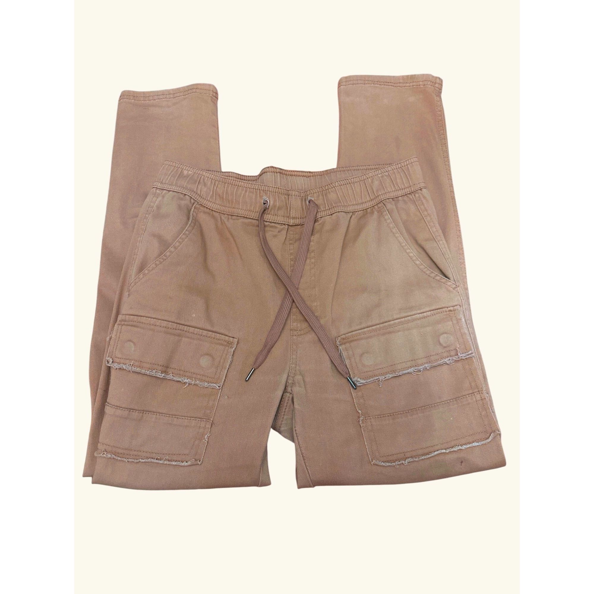 CSG CCC Moto Cargo Jogger Pants Drawstring Waist Khaki Color CSG Size US 27 - 6 Thumbnail