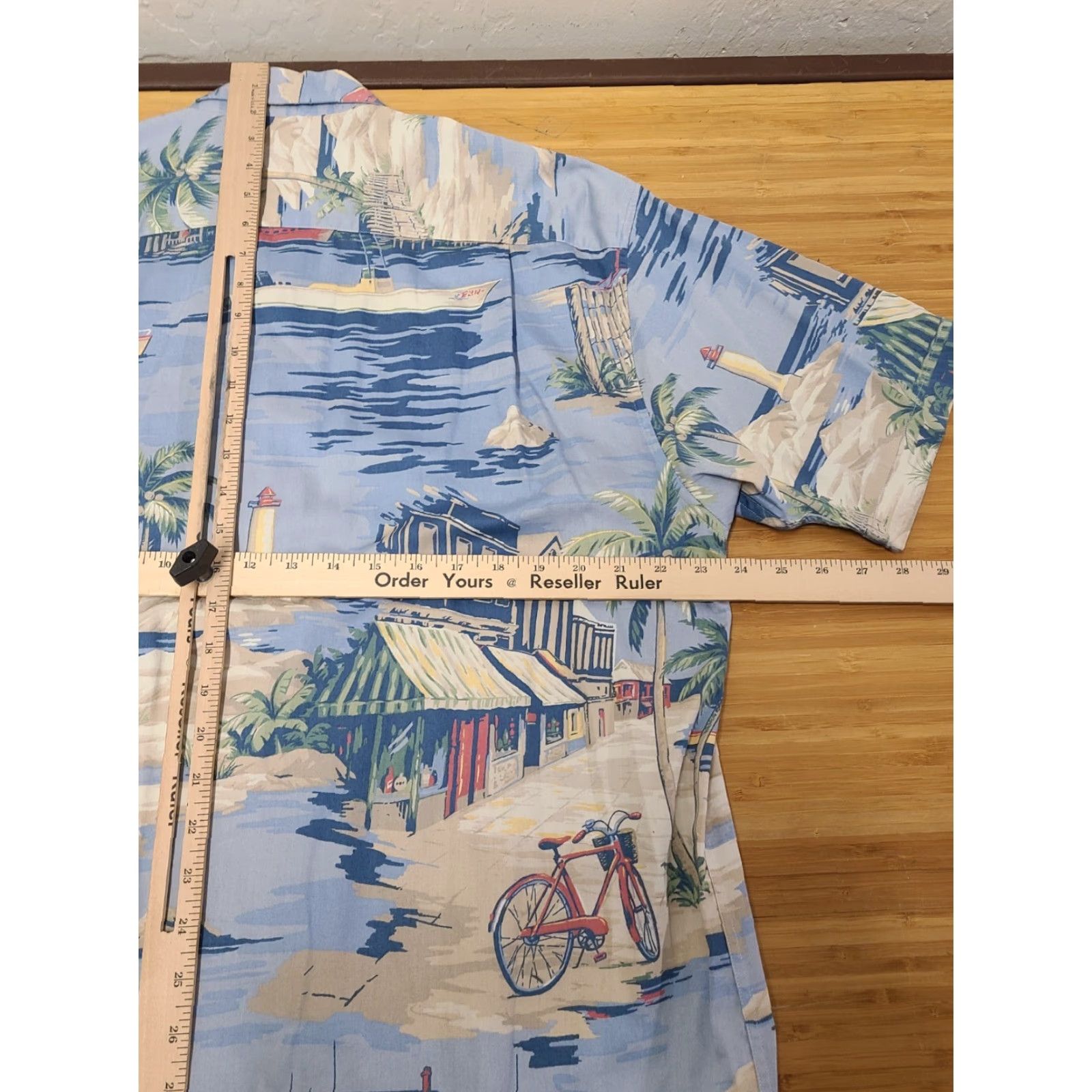 Nautica Nautica Mens Hawaiian Shirt Light Blue Multi Beach Lighthouse Size Large Size US L / EU 52-54 / 3 - 7 Thumbnail