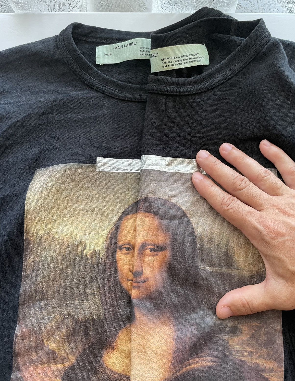 Off-White × Virgil Abloh Off-White Virgil Abloh Mona Lisa Tee Arrow Logo SS18 T-shirt Size US S / EU 44-46 / 1 - 6 Thumbnail