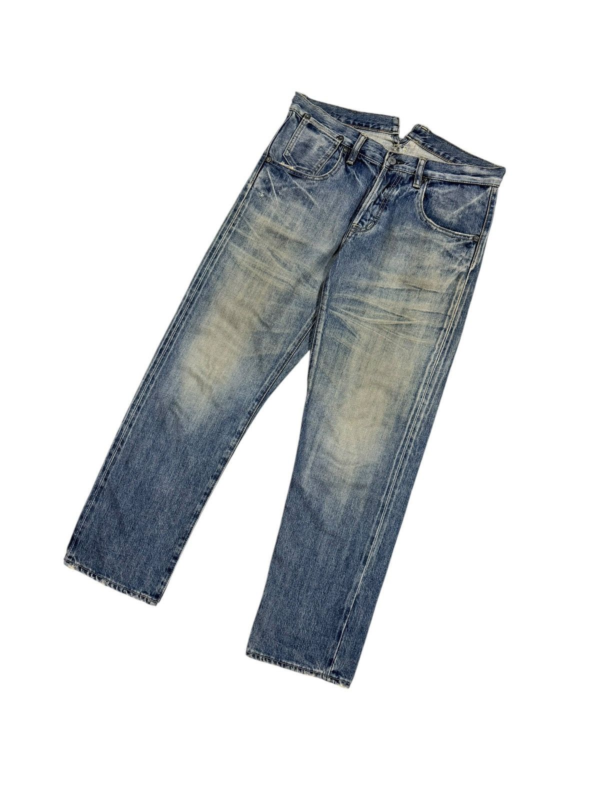Hysteric Glamour Vtg💥Hysteric Glamour Salvedge Buckle Back Wash Denim Size US 33 - 6 Thumbnail