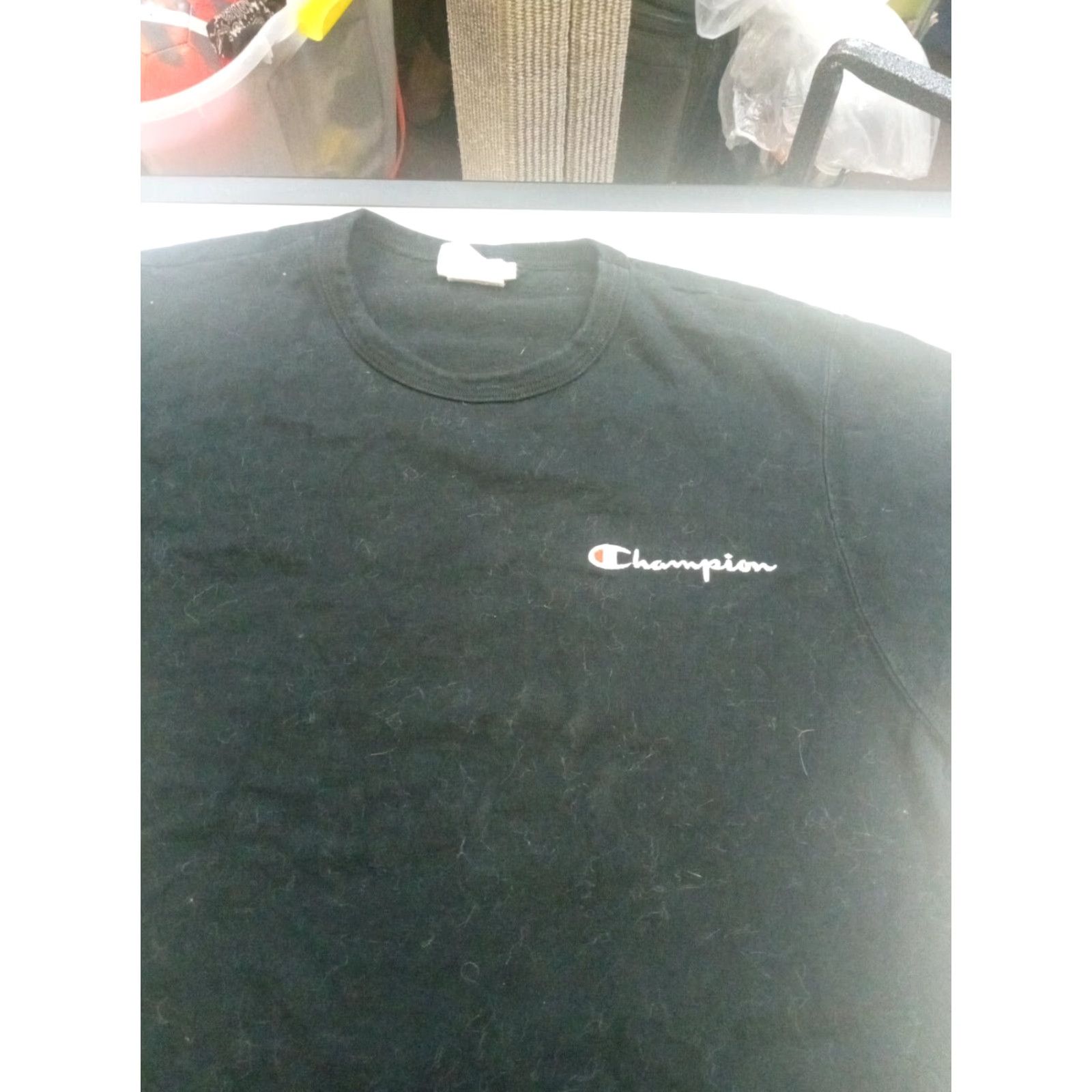 Champion VINTAGE Champion SS Embroidered T-Shirt Large 42" Chest Men Black L Shirt Size US L / EU 52-54 / 3 - 2 Thumbnail