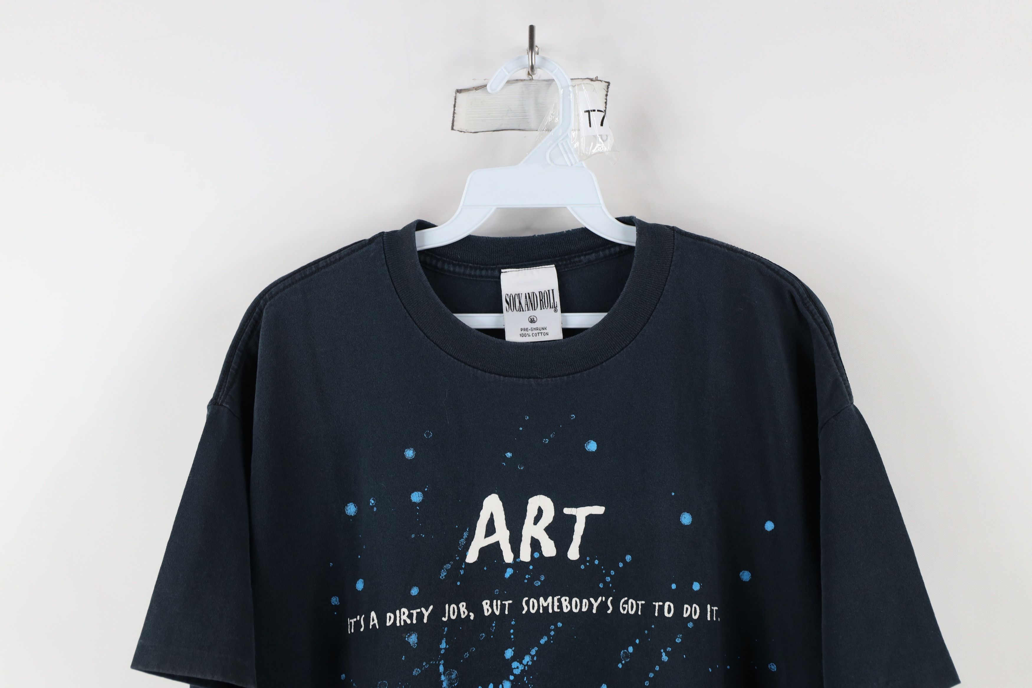 Vintage Vintage 90s Streetwear Out Art It's A Dirty Job T-Shirt USA Size US XL / EU 56 / 4 - 2 Thumbnail