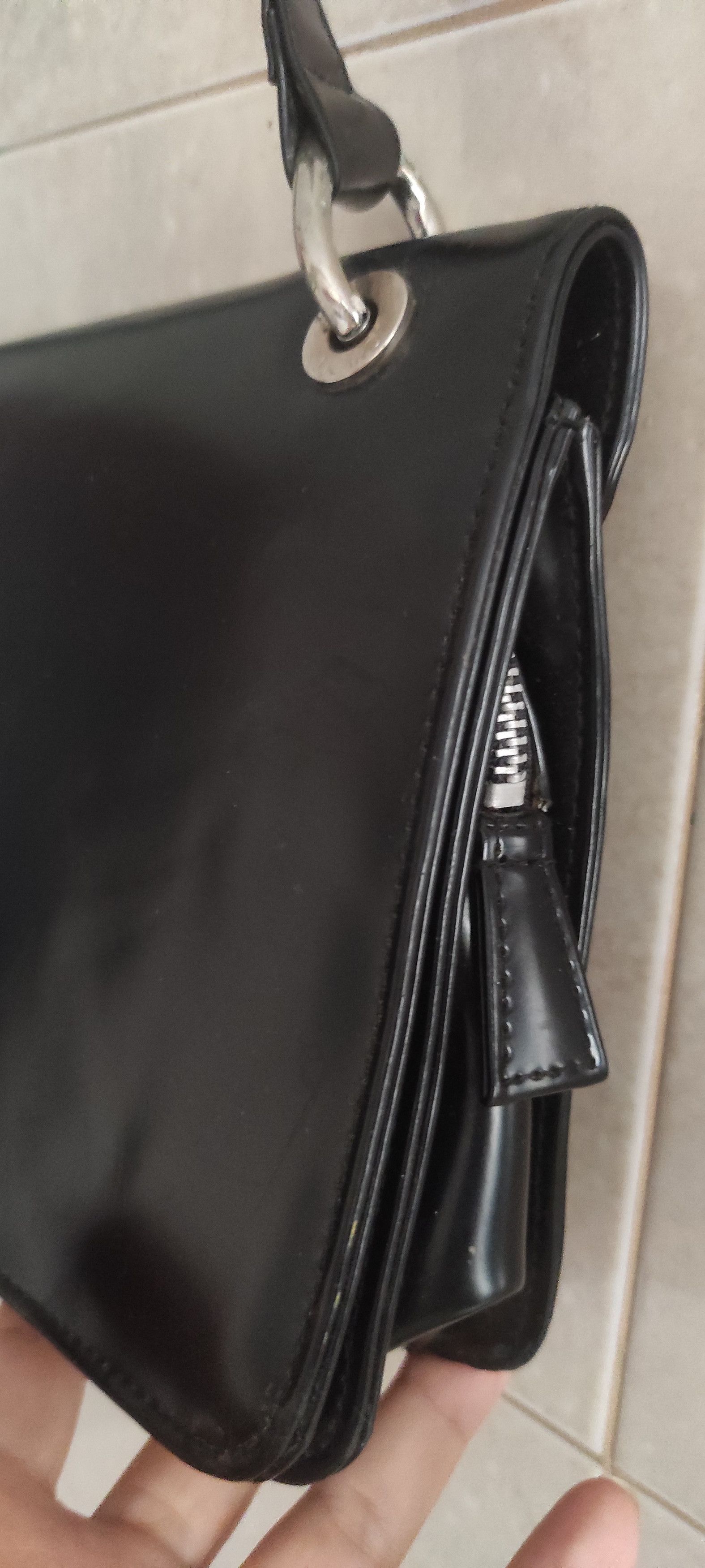 Leather × PICARD Vintage Picard Genuine Leather Women's Black Shoulder Bag Size ONE SIZE - 12 Thumbnail