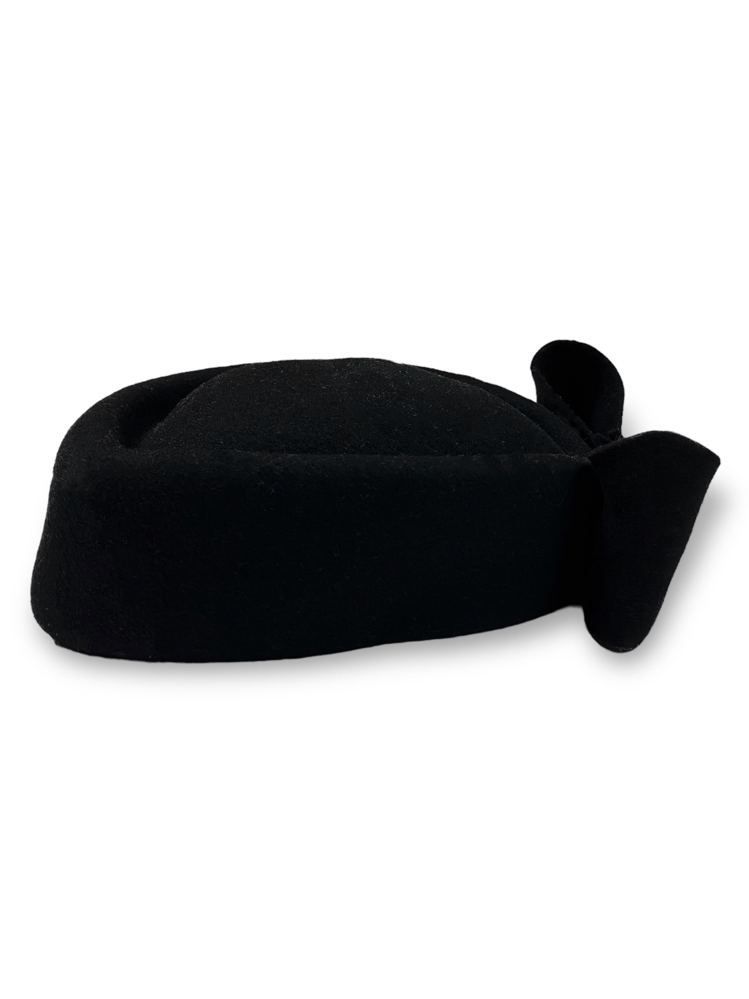 Hysteric Glamour Vintage LAWLIET Ladie's Black Wool Luxury Bow Hat M754 Size ONE SIZE - 4 Thumbnail