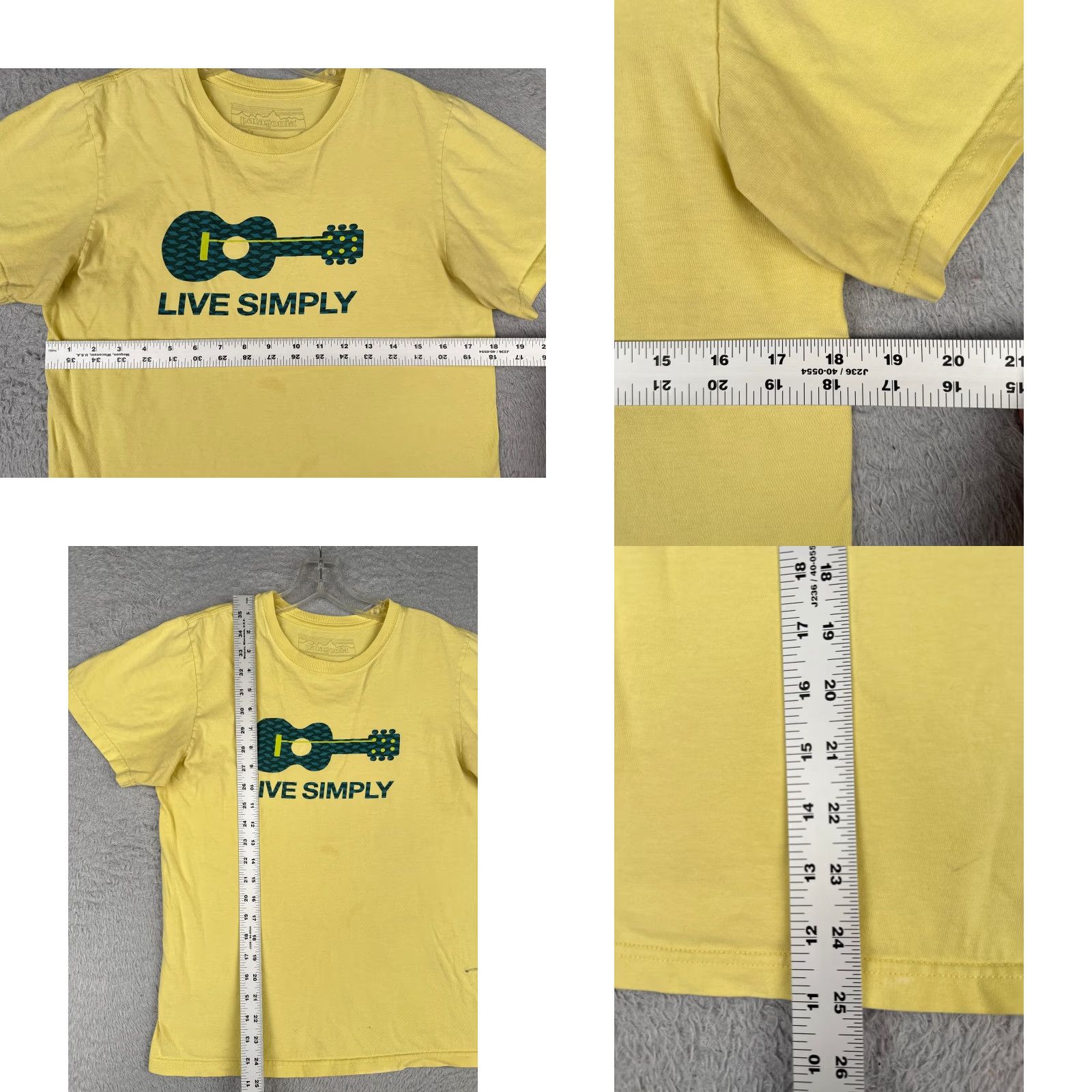 Patagonia Patagonia Shirt Men Small Yellow Crew Neck 100% Cotton UKULELE Live Simply READ T-Shirt Logo All Seasons Outdoor Size US S / EU 44-46 / 1 - 8 Thumbnail