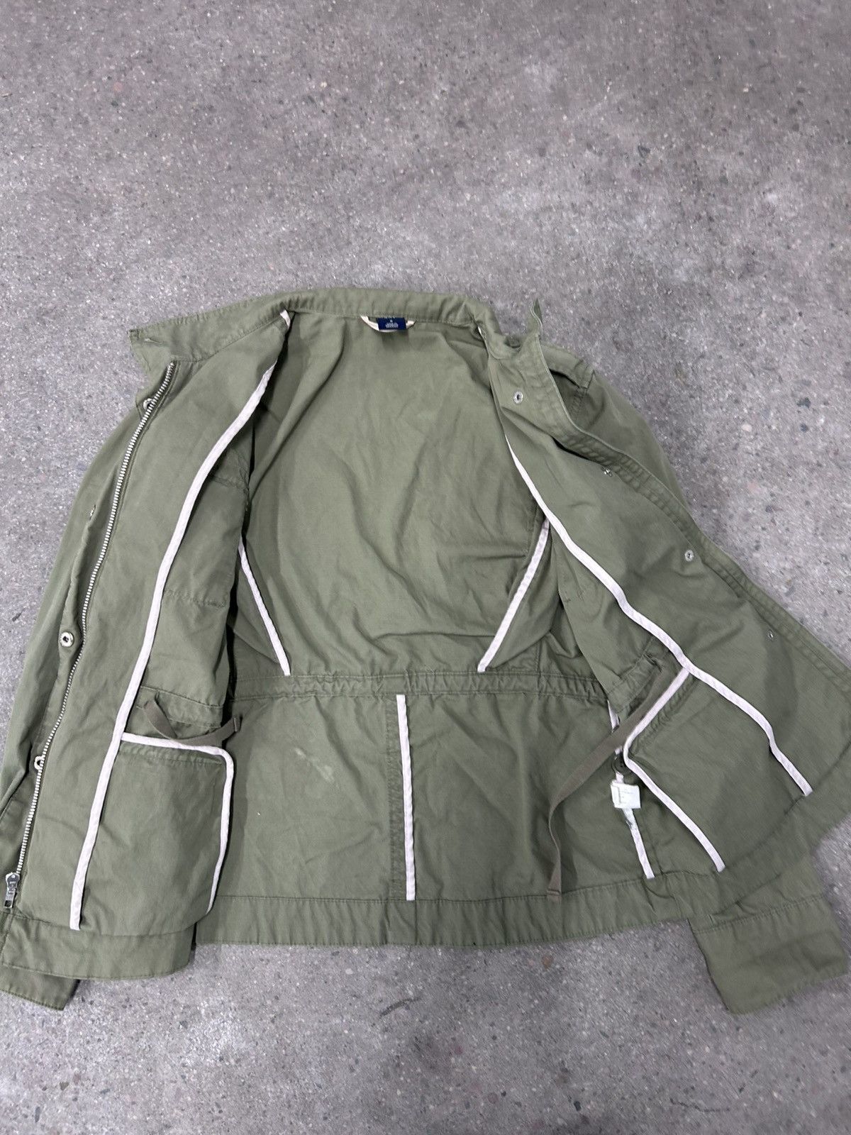 Gap GAP Military Field Jacket Women's Medium Green Snap Button Size US XS / EU 42 / 0 - 5 Thumbnail