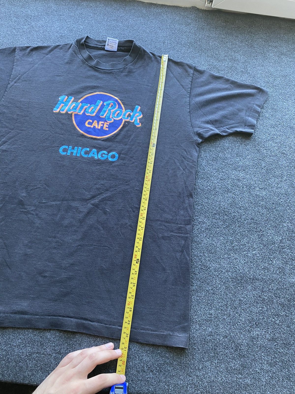Hard Rock Cafe 🔥Hard Rock Cafe Chicago Black Faded Tee xl Size US XL / EU 56 / 4 - 9 Thumbnail
