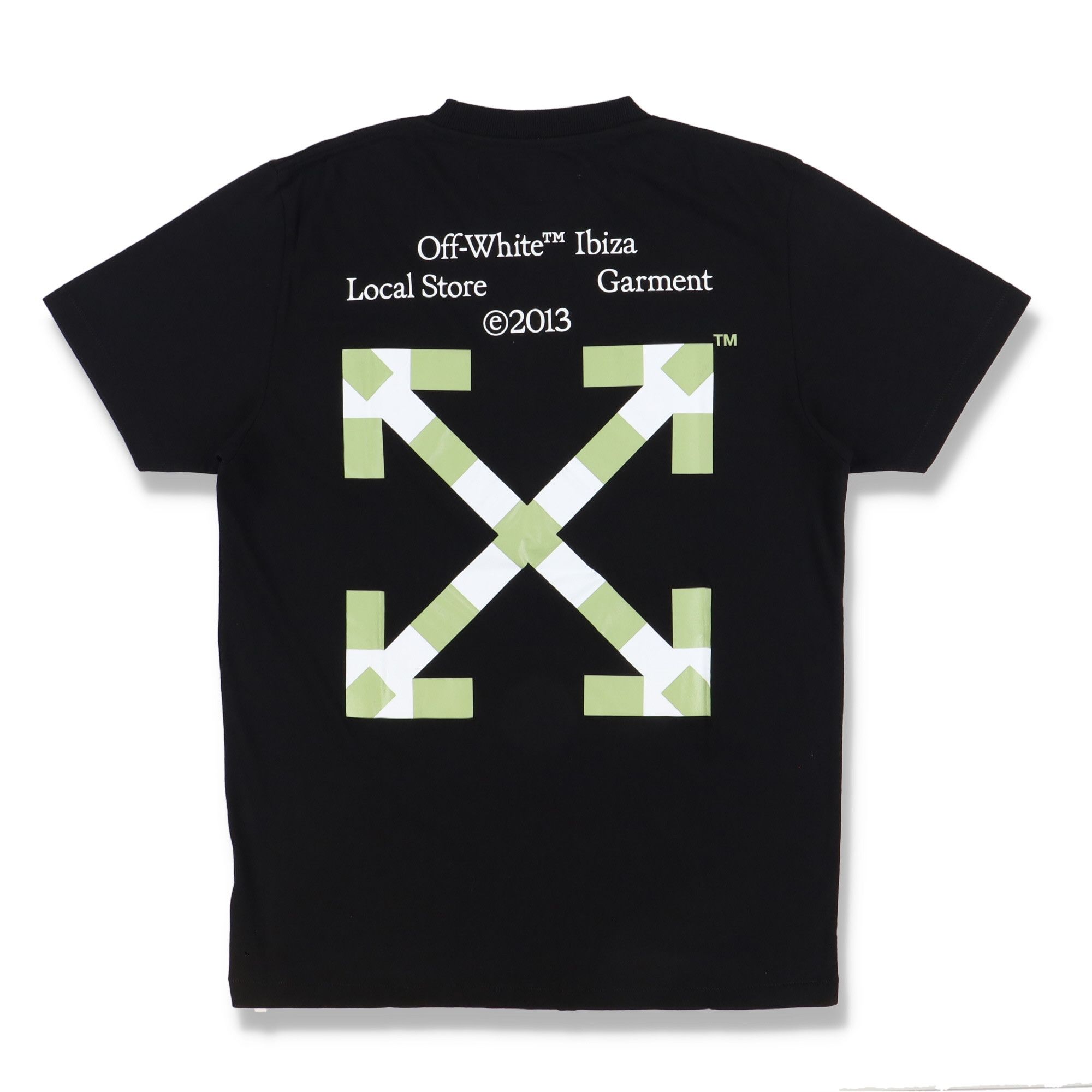 Off-White Black Ibiza Exclusive Arrows T-Shirt Size US XXS / EU 40 - 1 Thumbnail