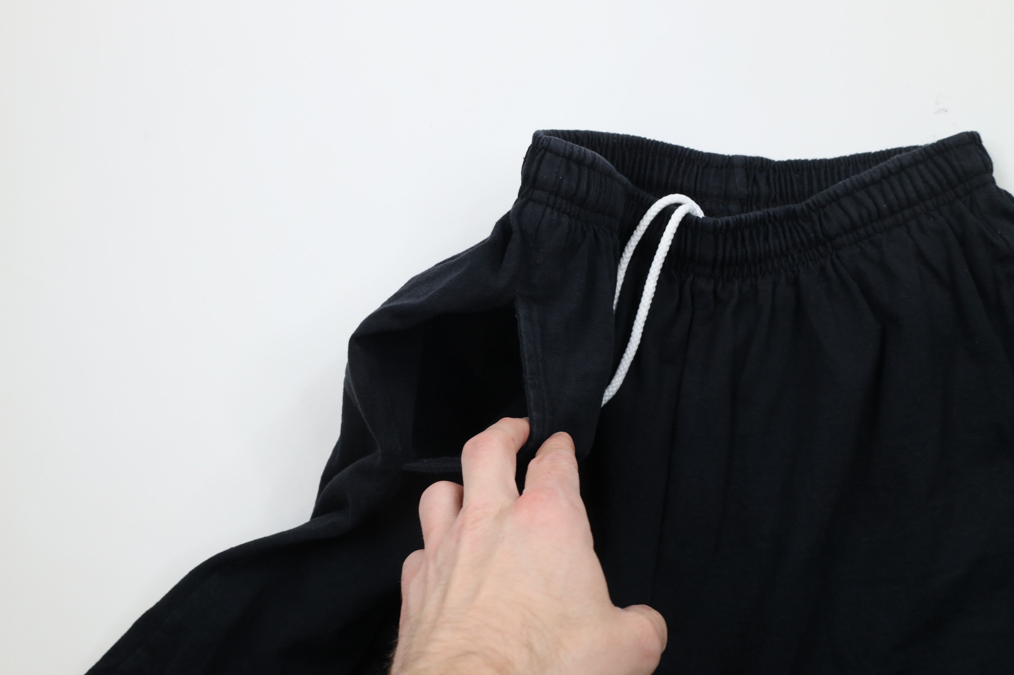 Vintage Vintage 90s Streetwear Above Knee Cotton Dad Shorts Black Size US 30 / EU 46 - 5 Thumbnail