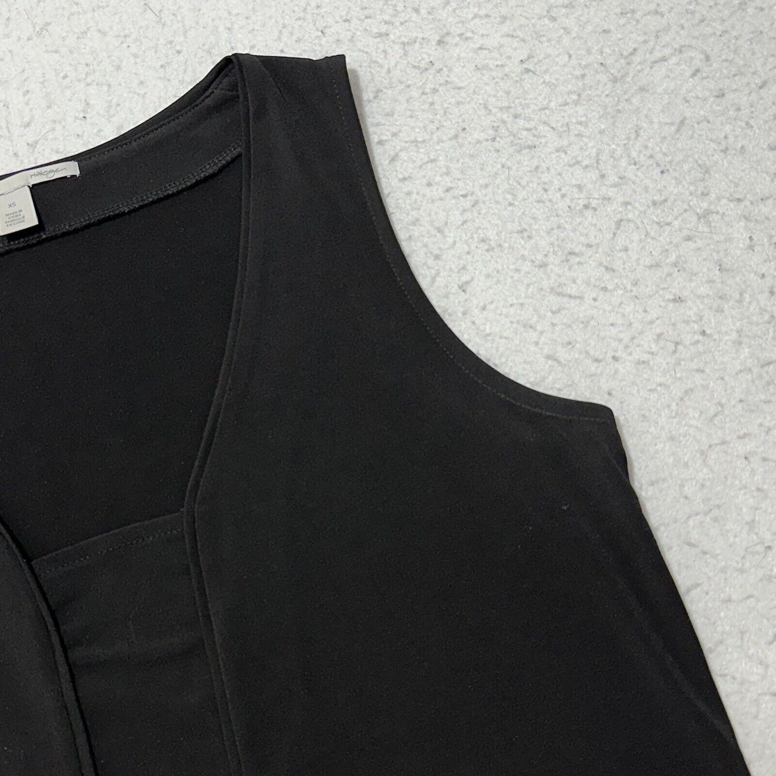 Other Halogen XS Black Tank Top Lightweight Career Blouse Stretch Size XS / US 0-2 / IT 36-38 - 5 Thumbnail